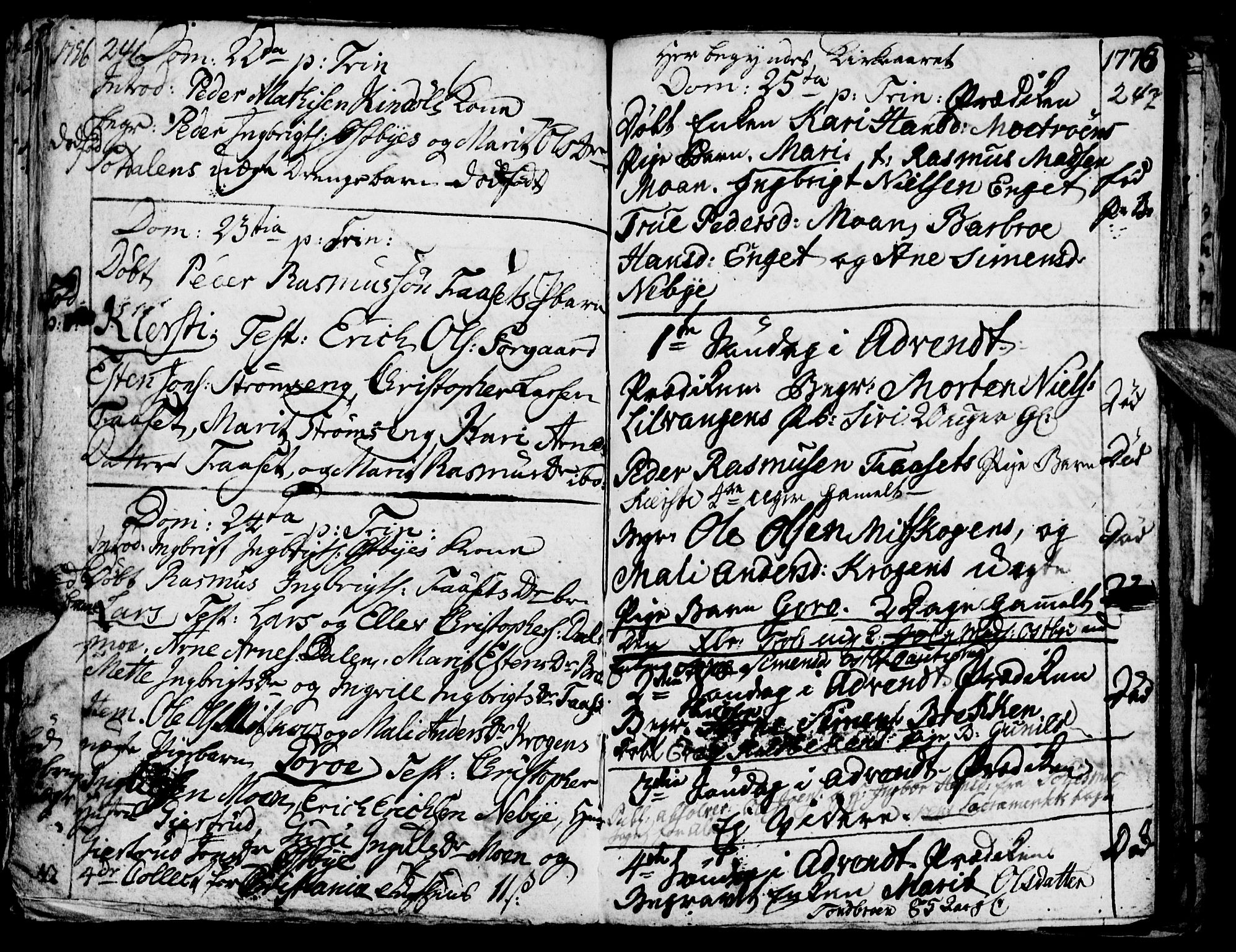 Tynset prestekontor, AV/SAH-PREST-058/H/Ha/Haa/L0006: Ministerialbok nr. 6, 1763-1779, s. 246-247