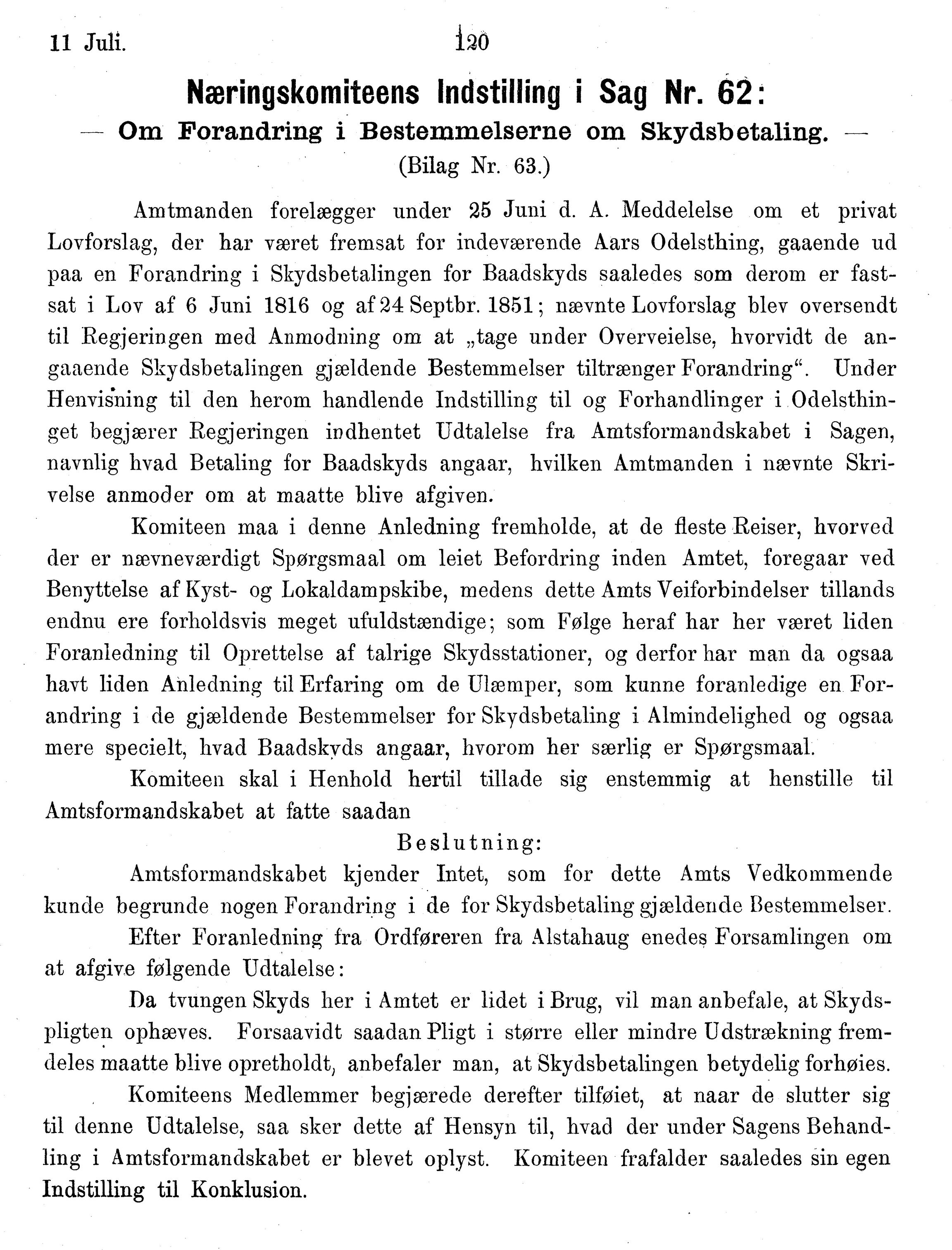 Nordland Fylkeskommune. Fylkestinget, AIN/NFK-17/176/A/Ac/L0014: Fylkestingsforhandlinger 1881-1885, 1881-1885