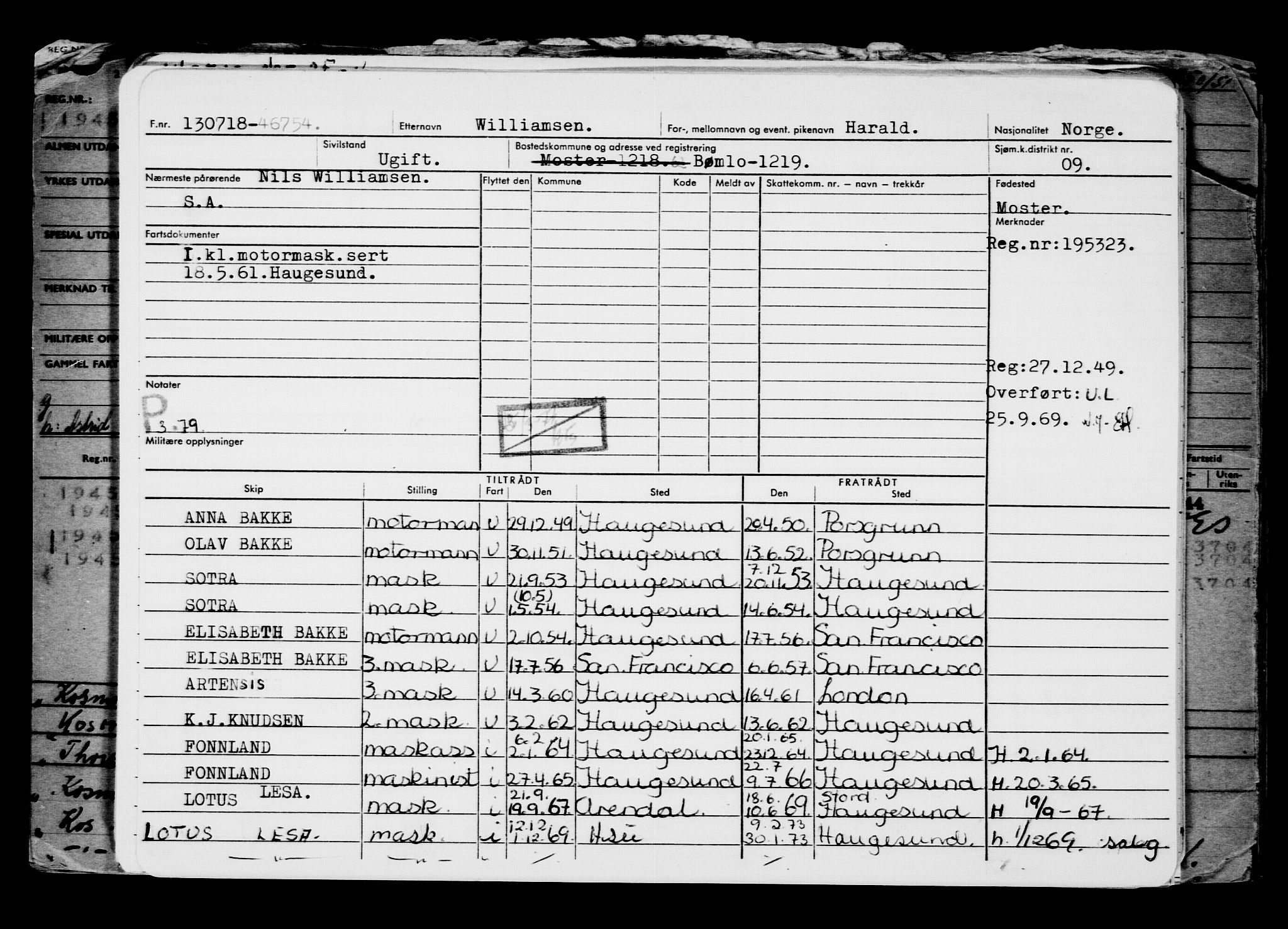 Direktoratet for sjømenn, AV/RA-S-3545/G/Gb/L0160: Hovedkort, 1918, s. 287