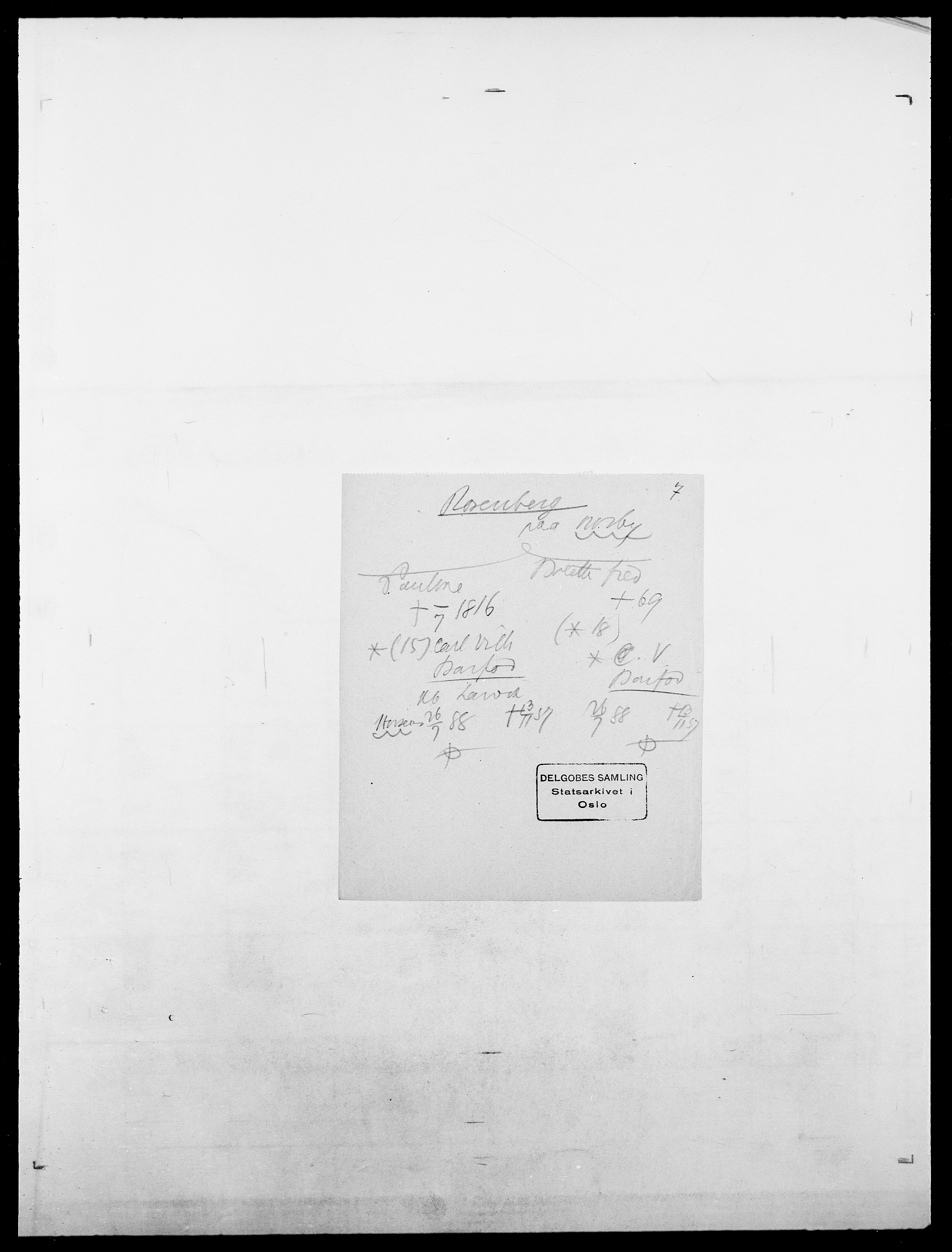 Delgobe, Charles Antoine - samling, AV/SAO-PAO-0038/D/Da/L0033: Roald - Røyem, s. 211
