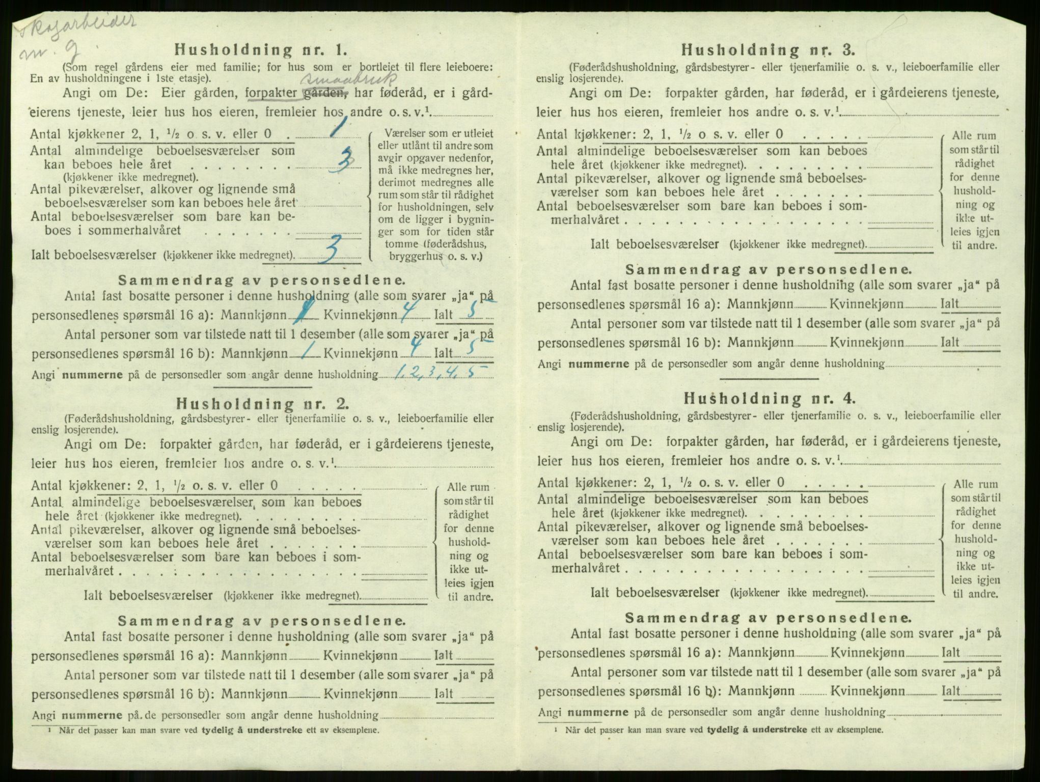 SAKO, Folketelling 1920 for 0719 Andebu herred, 1920, s. 1159