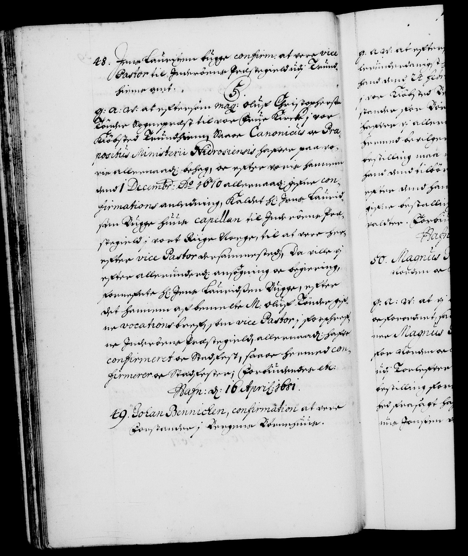 Danske Kanselli 1572-1799, RA/EA-3023/F/Fc/Fca/Fcaa/L0013: Norske registre (mikrofilm), 1681-1684, s. 39b