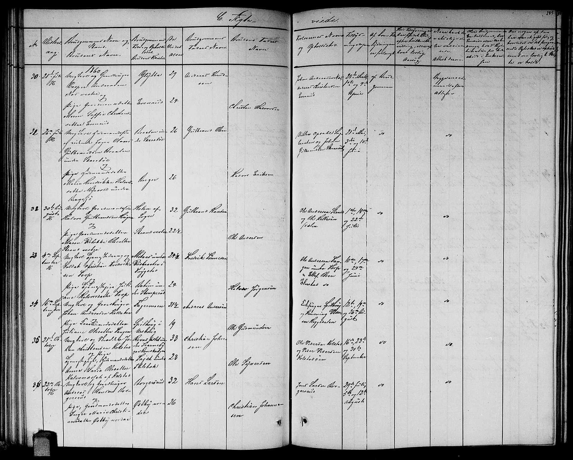 Høland prestekontor Kirkebøker, SAO/A-10346a/G/Ga/L0004: Klokkerbok nr. I 4, 1854-1862, s. 285