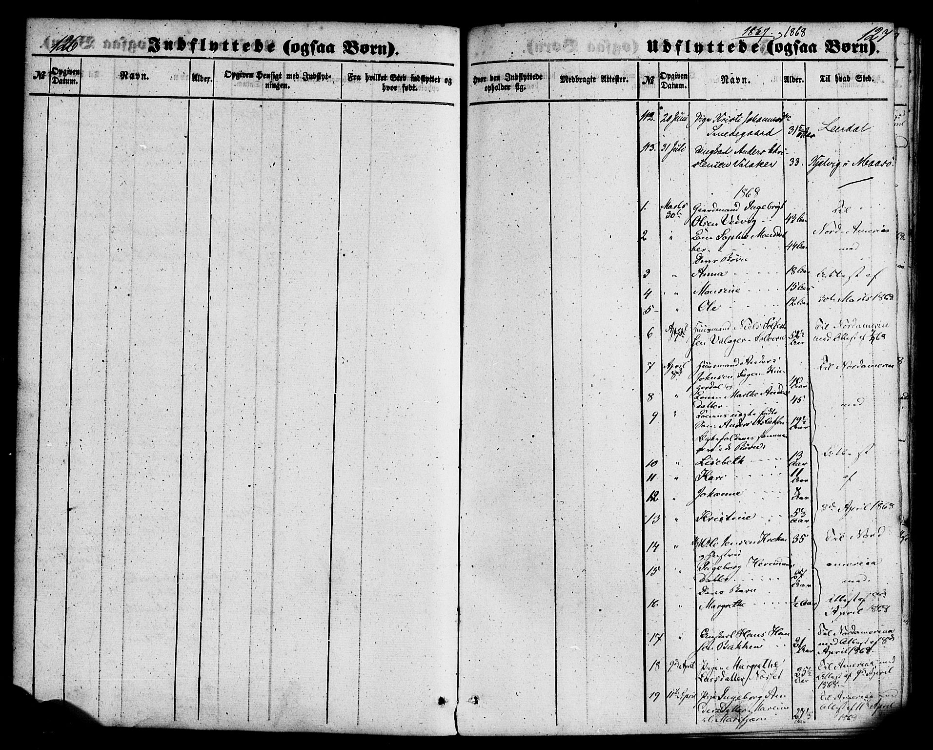 Hafslo sokneprestembete, AV/SAB-A-80301/H/Haa/Haaa/L0018: Ministerialbok nr. A 18, 1853-1886, s. 126-127