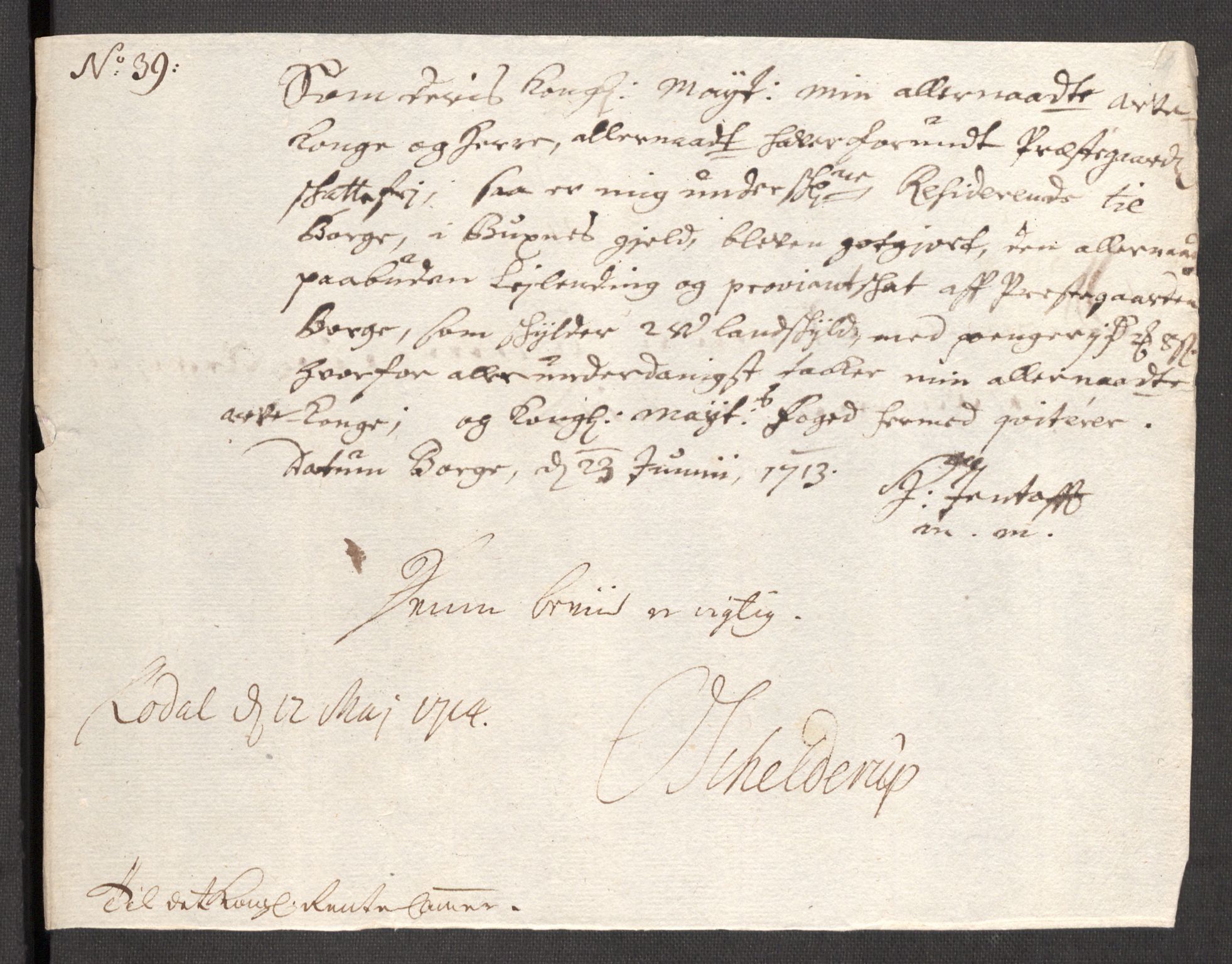 Rentekammeret inntil 1814, Reviderte regnskaper, Fogderegnskap, AV/RA-EA-4092/R67/L4679: Fogderegnskap Vesterålen, Andenes og Lofoten, 1711-1713, s. 268