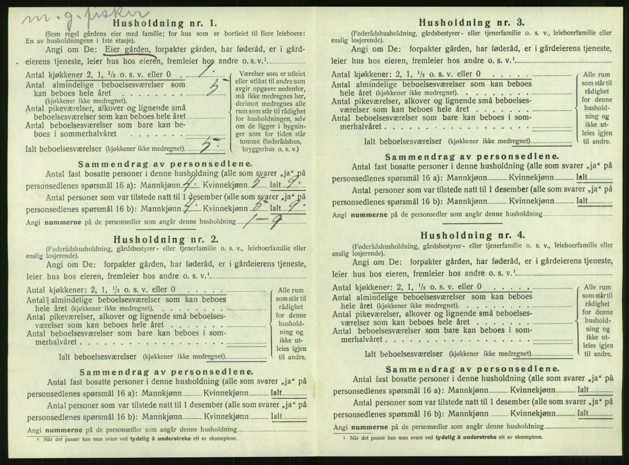 SAT, Folketelling 1920 for 1575 Hopen herred, 1920, s. 343