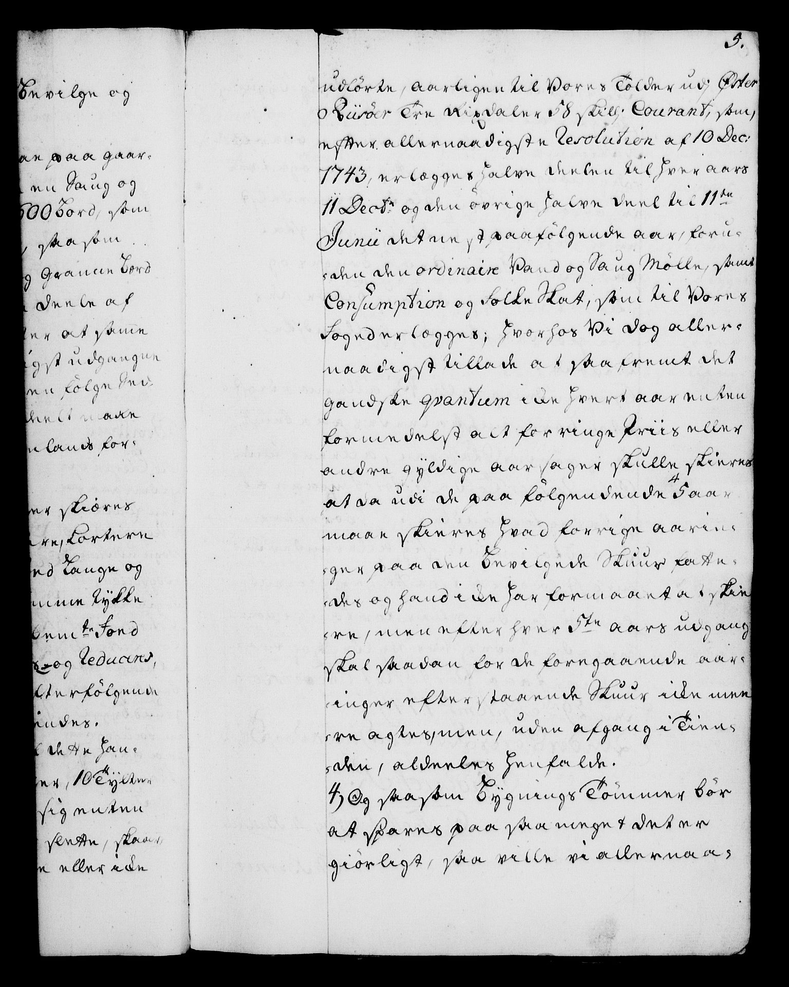 Rentekammeret, Kammerkanselliet, RA/EA-3111/G/Gg/Gga/L0006: Norsk ekspedisjonsprotokoll med register (merket RK 53.6), 1749-1759, s. 5