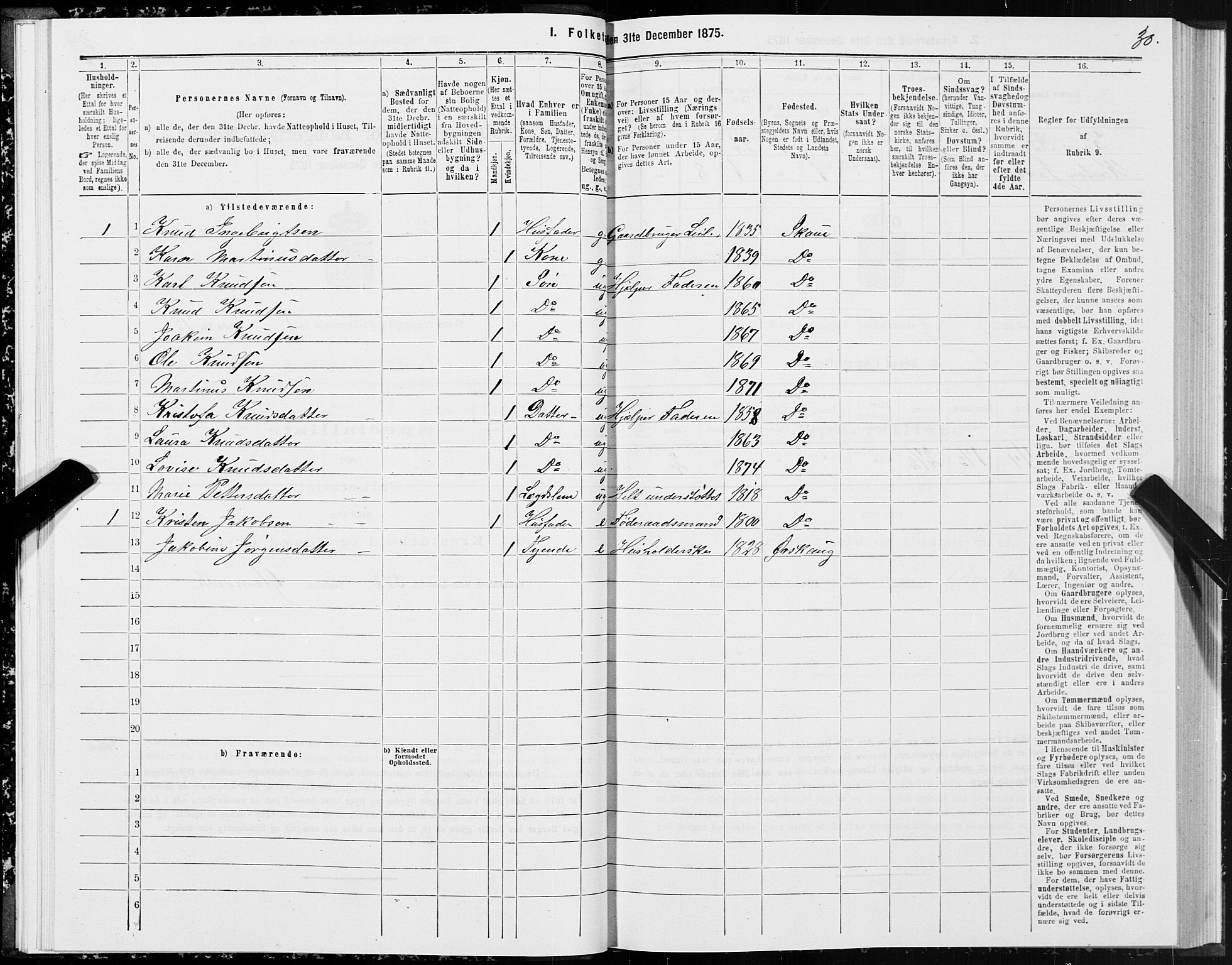 SAT, Folketelling 1875 for 1529P Skodje prestegjeld, 1875, s. 1030