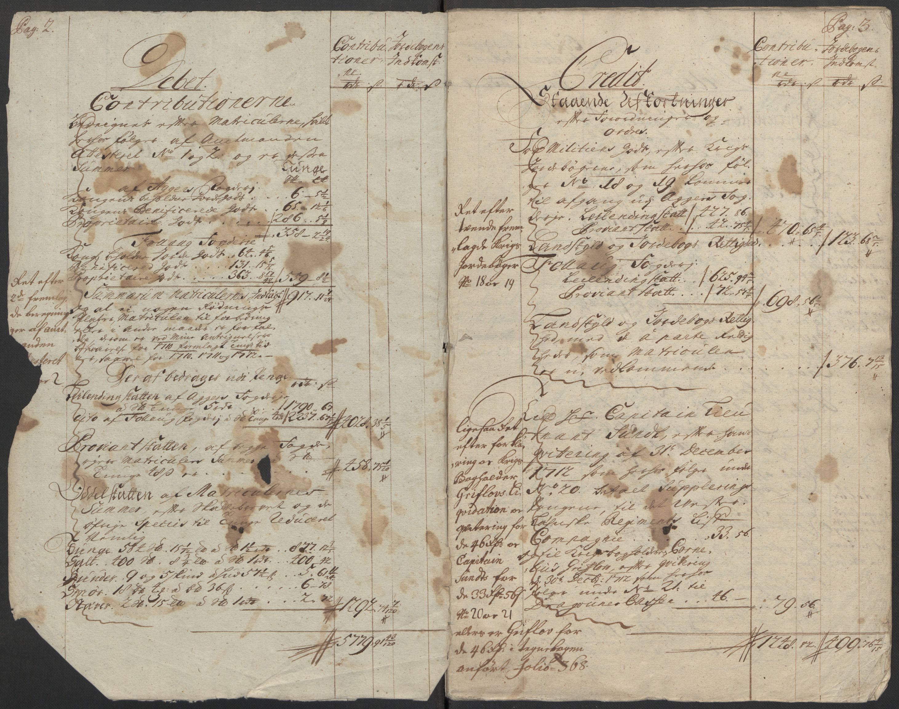 Rentekammeret inntil 1814, Reviderte regnskaper, Fogderegnskap, AV/RA-EA-4092/R10/L0450: Fogderegnskap Aker og Follo, 1712, s. 4