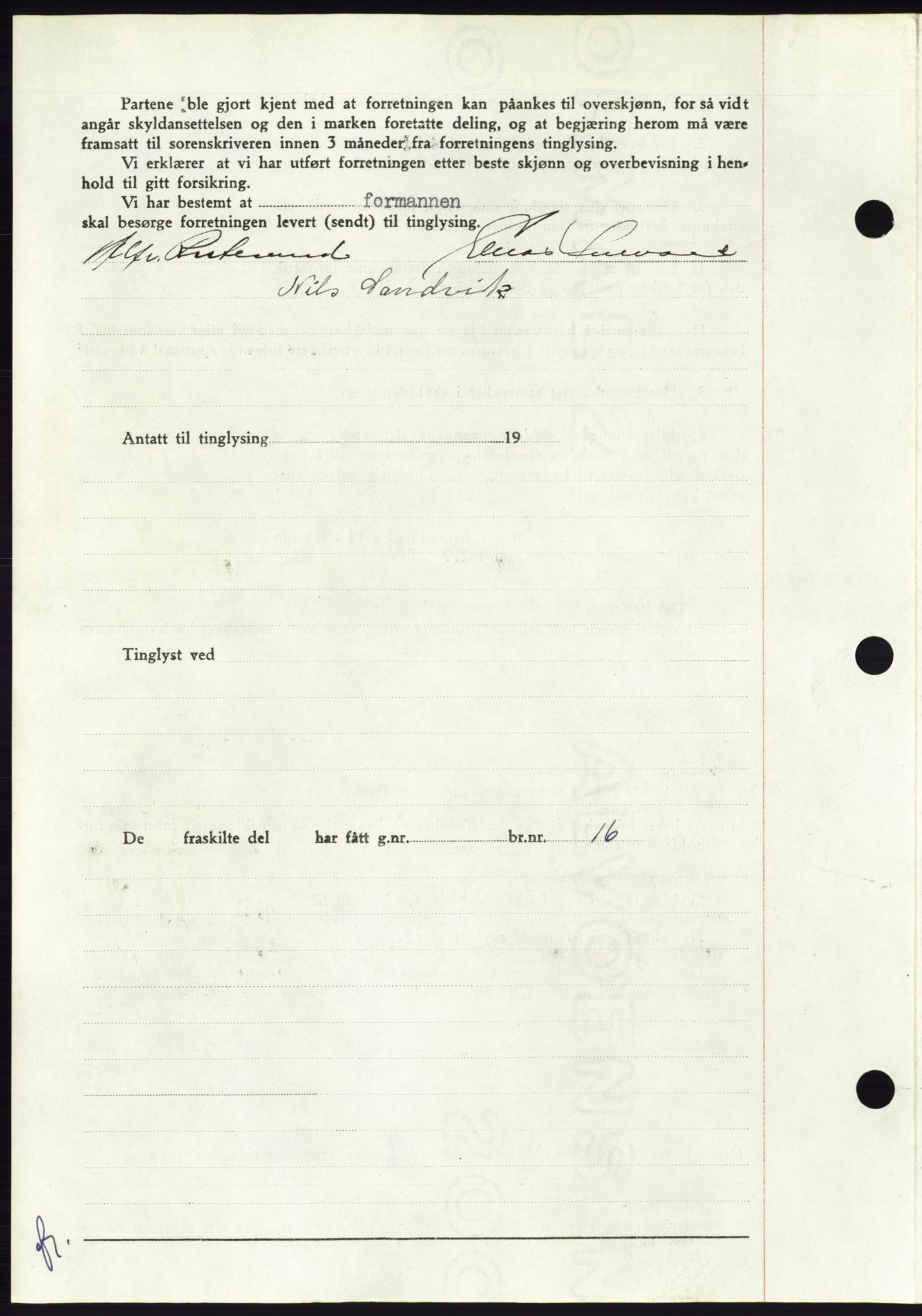 Søre Sunnmøre sorenskriveri, AV/SAT-A-4122/1/2/2C/L0095: Pantebok nr. 21A, 1953-1953, Dagboknr: 1238/1953