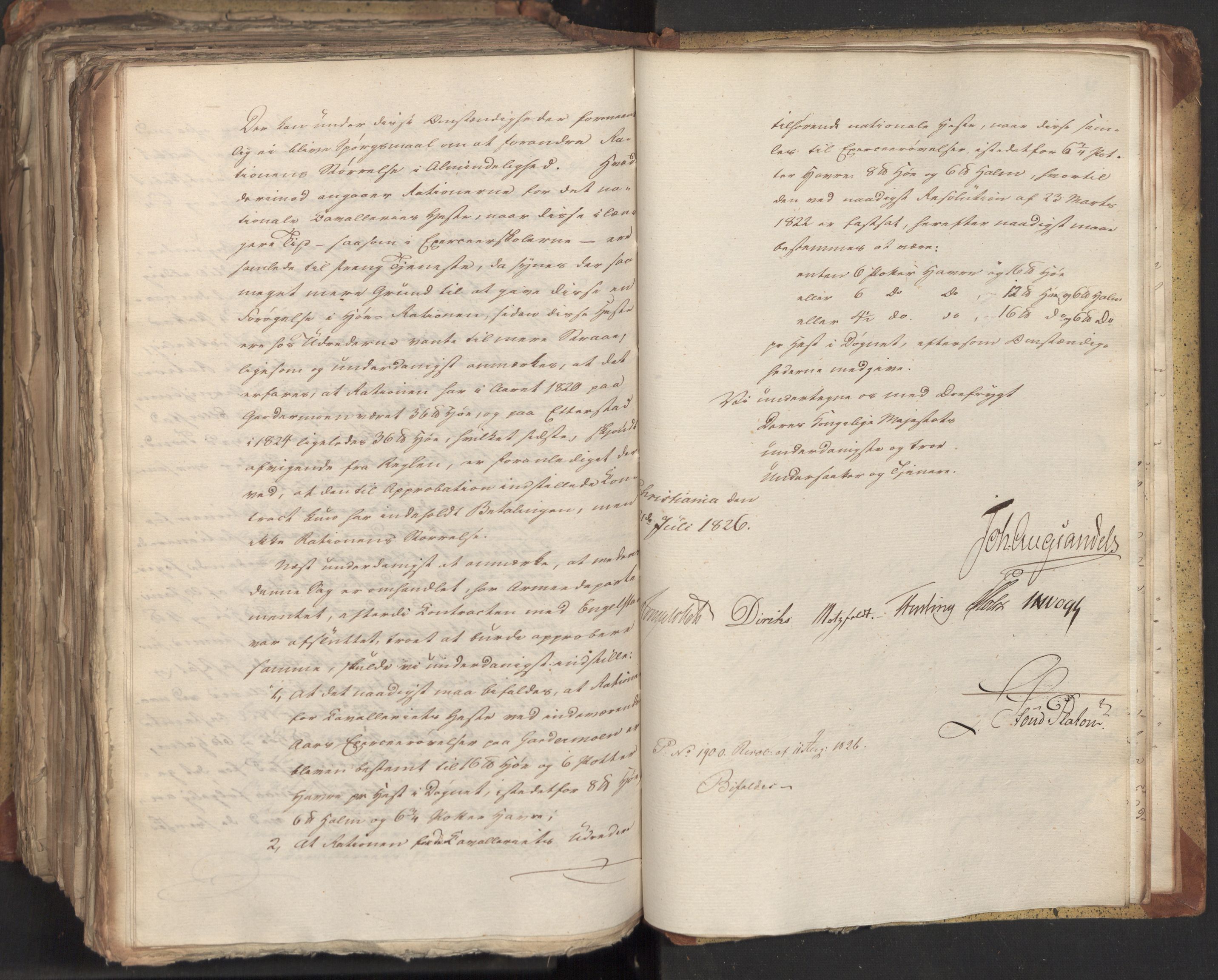 Statsrådsavdelingen i Stockholm, AV/RA-S-1003/D/Da/L0047: Regjeringsinnstillinger nr. 3501-3659, 1826, s. 474