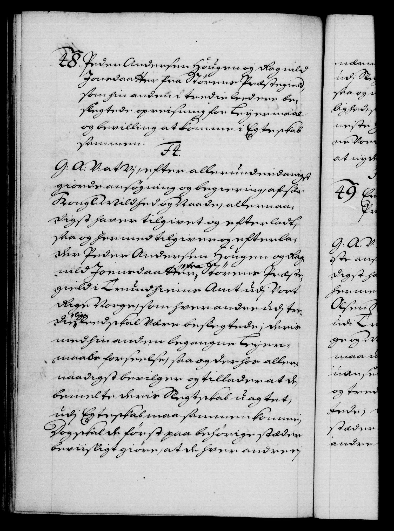 Danske Kanselli 1572-1799, RA/EA-3023/F/Fc/Fca/Fcaa/L0018: Norske registre, 1699-1703, s. 189b