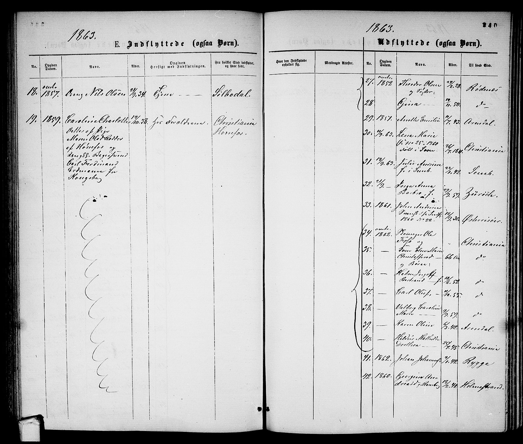 Moss prestekontor Kirkebøker, AV/SAO-A-2003/G/Ga/L0003: Klokkerbok nr. I 3, 1861-1872, s. 240