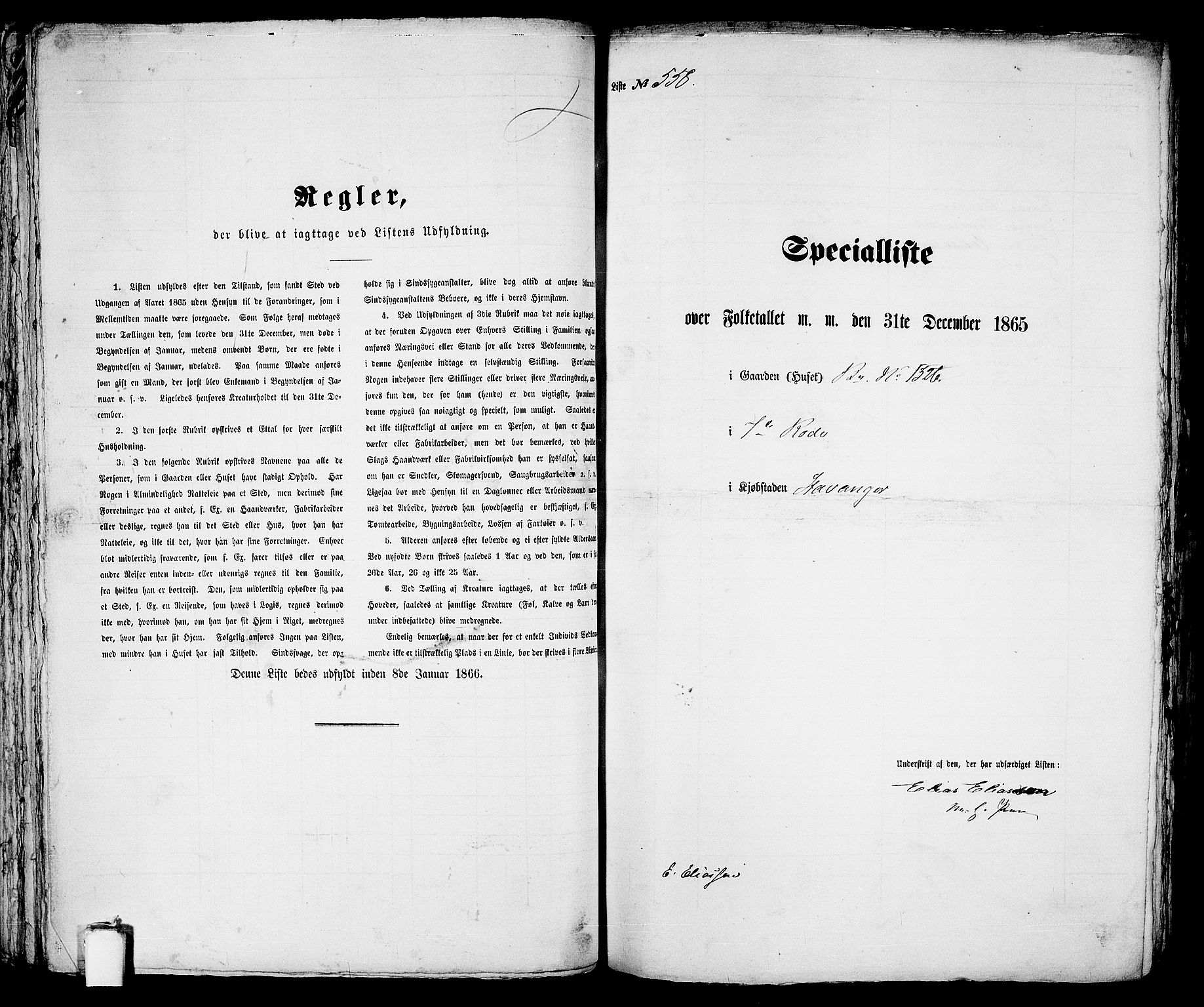 RA, Folketelling 1865 for 1103 Stavanger kjøpstad, 1865, s. 1145