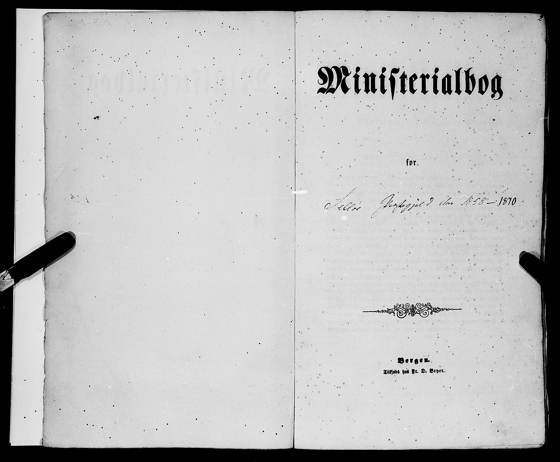 Selje sokneprestembete, SAB/A-99938/H/Ha/Haa/Haaa: Ministerialbok nr. A 11, 1858-1870, s. 2
