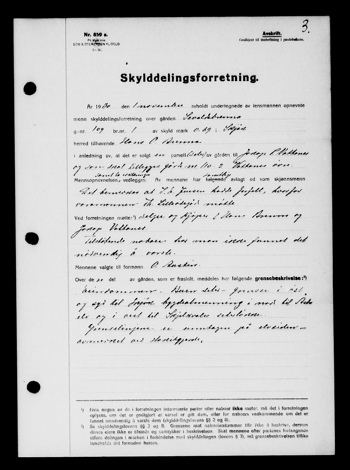 Nord-Gudbrandsdal tingrett, SAH/TING-002/H/Hb/Hba/L0034: Pantebok nr. 34, 1931-1931, s. 3