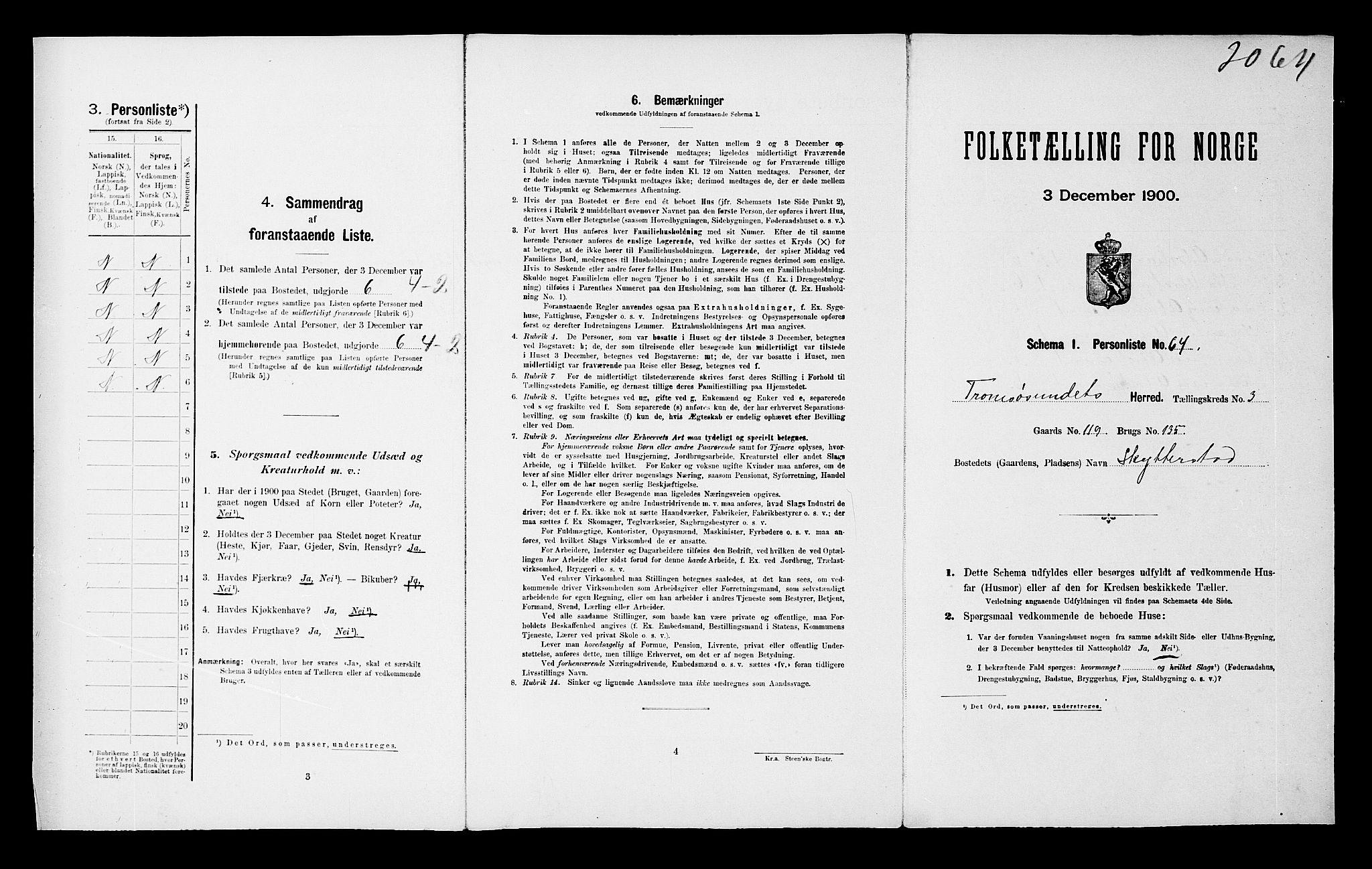 SATØ, Folketelling 1900 for 1934 Tromsøysund herred, 1900, s. 322