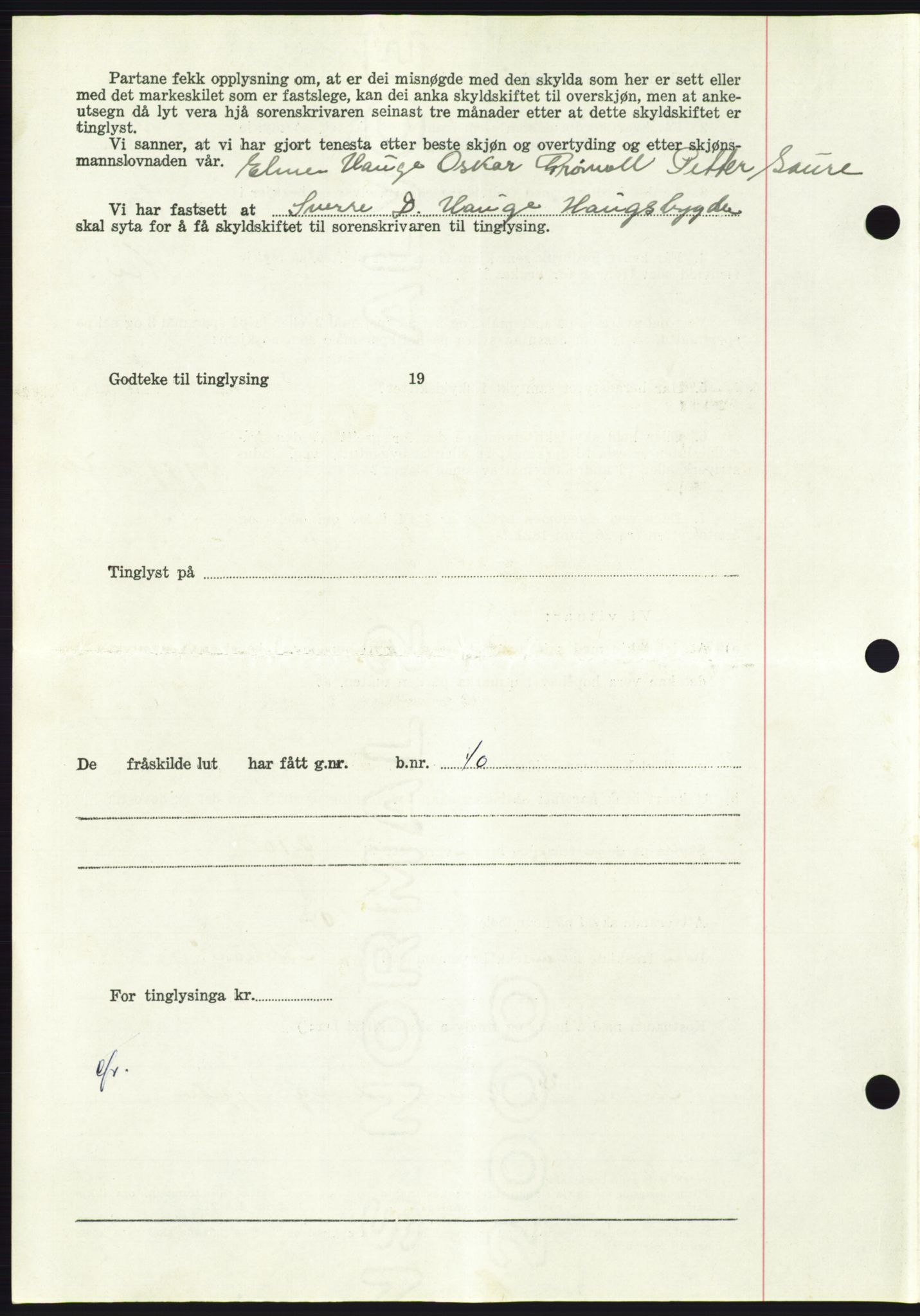 Søre Sunnmøre sorenskriveri, AV/SAT-A-4122/1/2/2C/L0104: Pantebok nr. 30A, 1956-1956, Dagboknr: 1526/1956