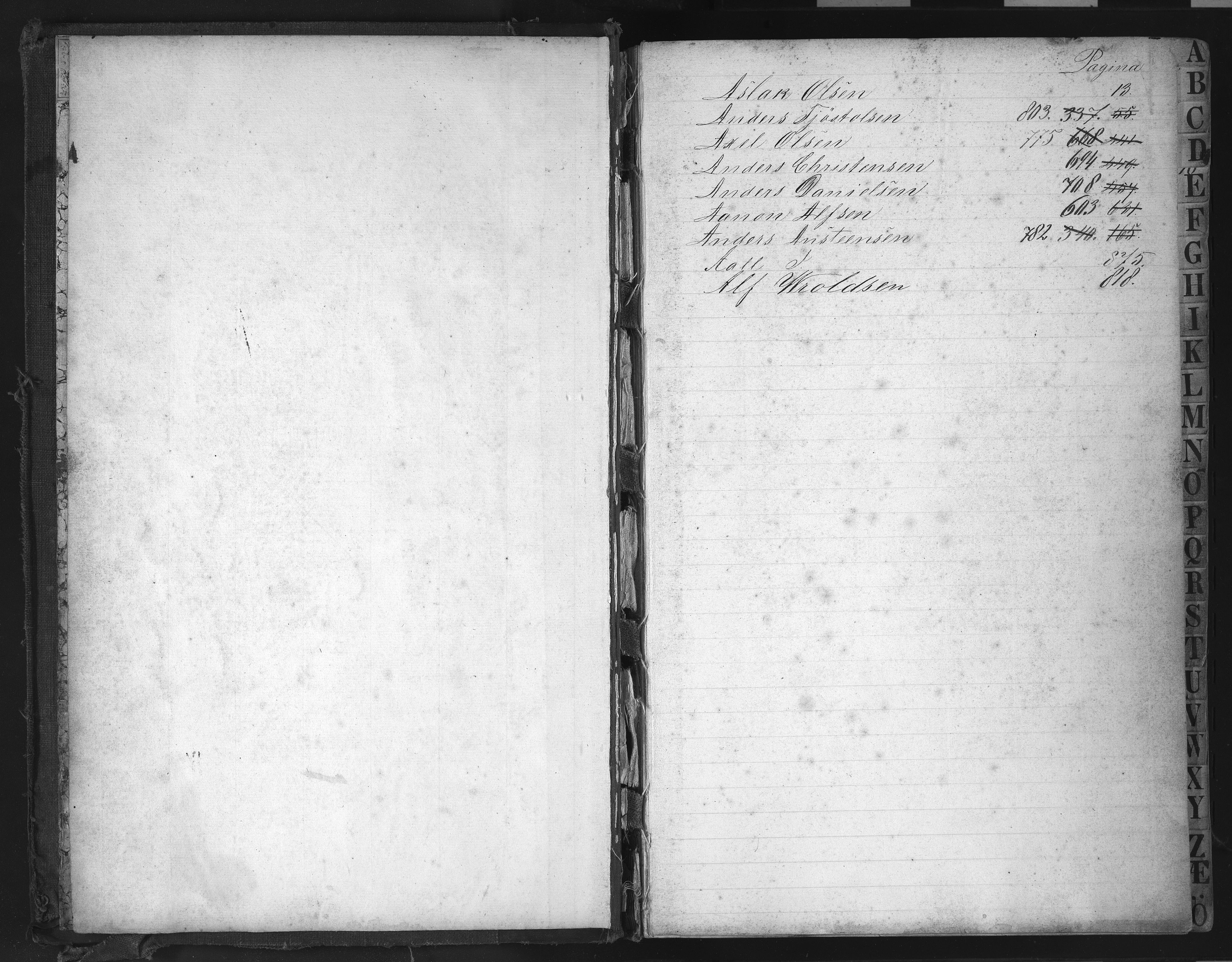 Egelands Verk, NESJ/NJM-002/02/L0002: Hovedbok (reg. på personer), 1855-1858