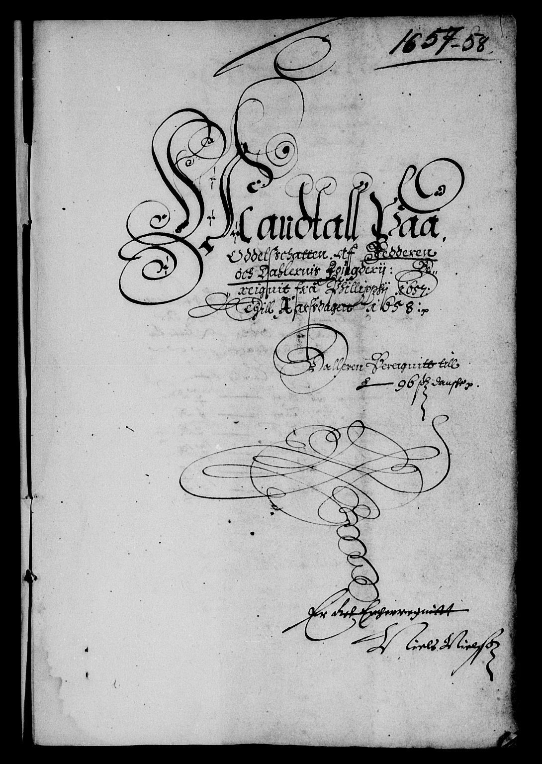 Rentekammeret inntil 1814, Reviderte regnskaper, Lensregnskaper, AV/RA-EA-5023/R/Rb/Rbs/L0037: Stavanger len, 1657-1658