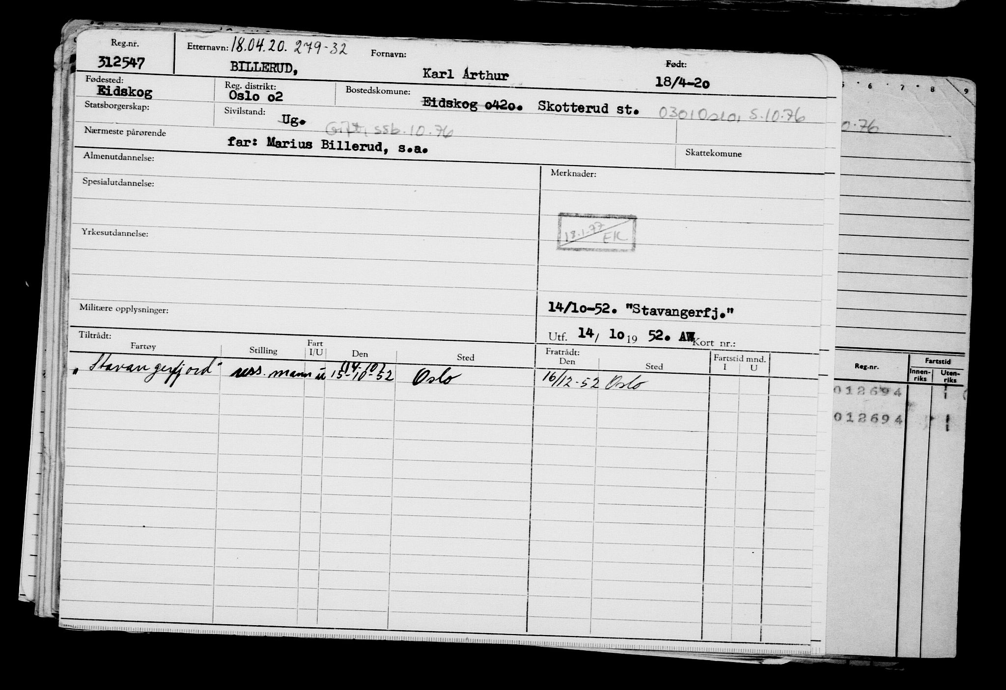 Direktoratet for sjømenn, AV/RA-S-3545/G/Gb/L0179: Hovedkort, 1920, s. 526