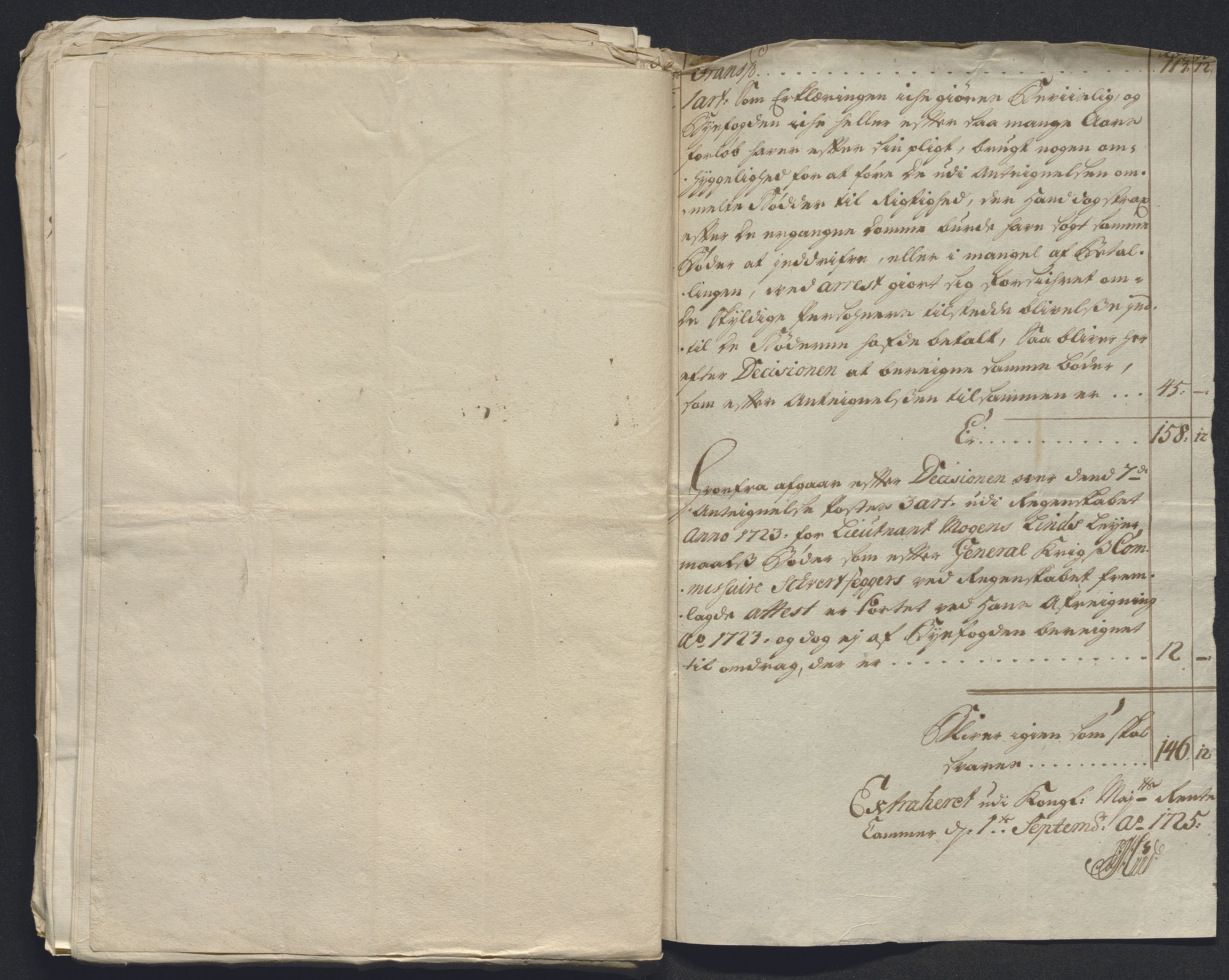 Rentekammeret inntil 1814, Reviderte regnskaper, Byregnskaper, AV/RA-EA-4066/R/Rm/L0286: [M19] Sikt og sakefall, 1719-1727, s. 316