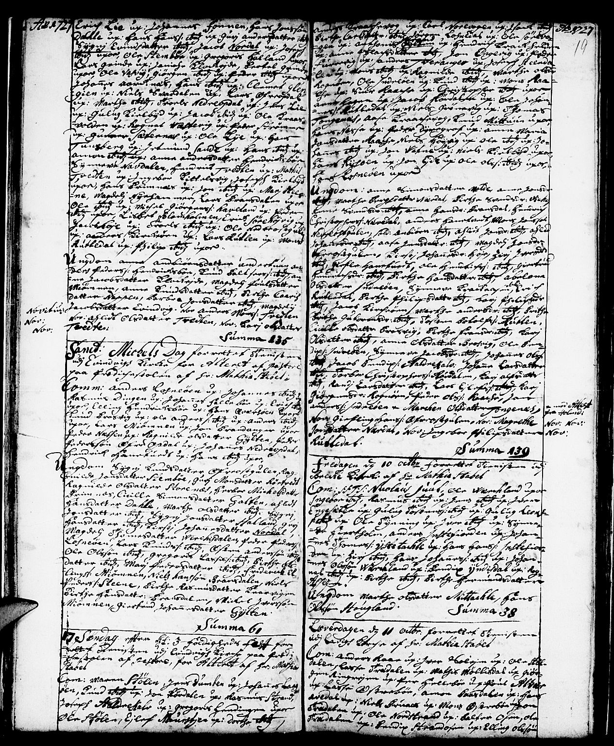 Gulen sokneprestembete, SAB/A-80201/H/Haa/Haaa/L0001: Ministerialbok nr. A 1, 1680-1735, s. 19
