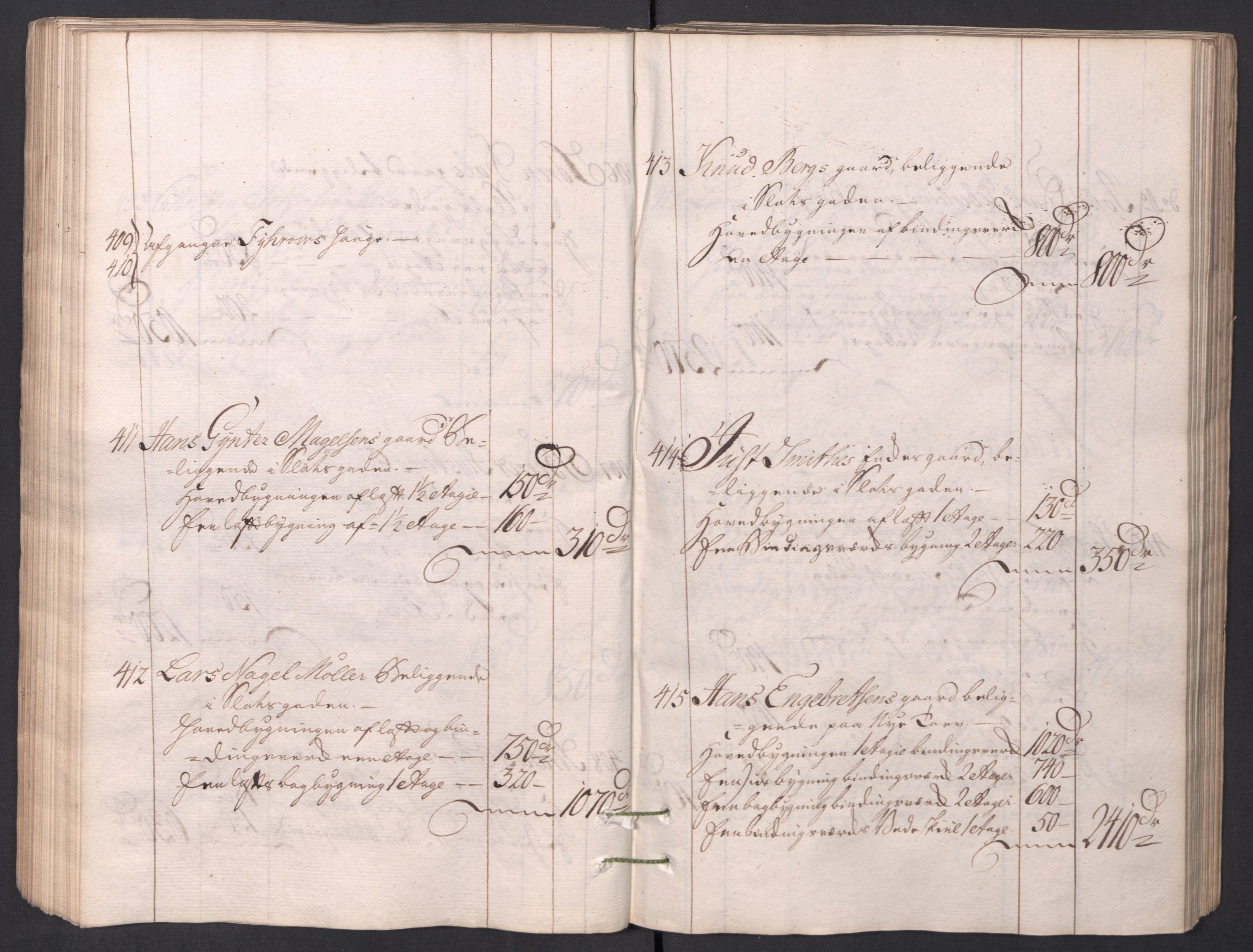 Kristiania stiftamt, AV/SAO-A-10386/I/Ia/L0001/0002: Branntakster / Christiania, 1766-1767
