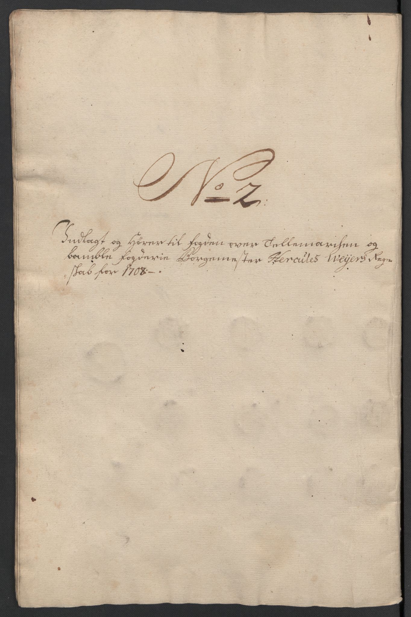 Rentekammeret inntil 1814, Reviderte regnskaper, Fogderegnskap, RA/EA-4092/R36/L2118: Fogderegnskap Øvre og Nedre Telemark og Bamble, 1708-1709, s. 42