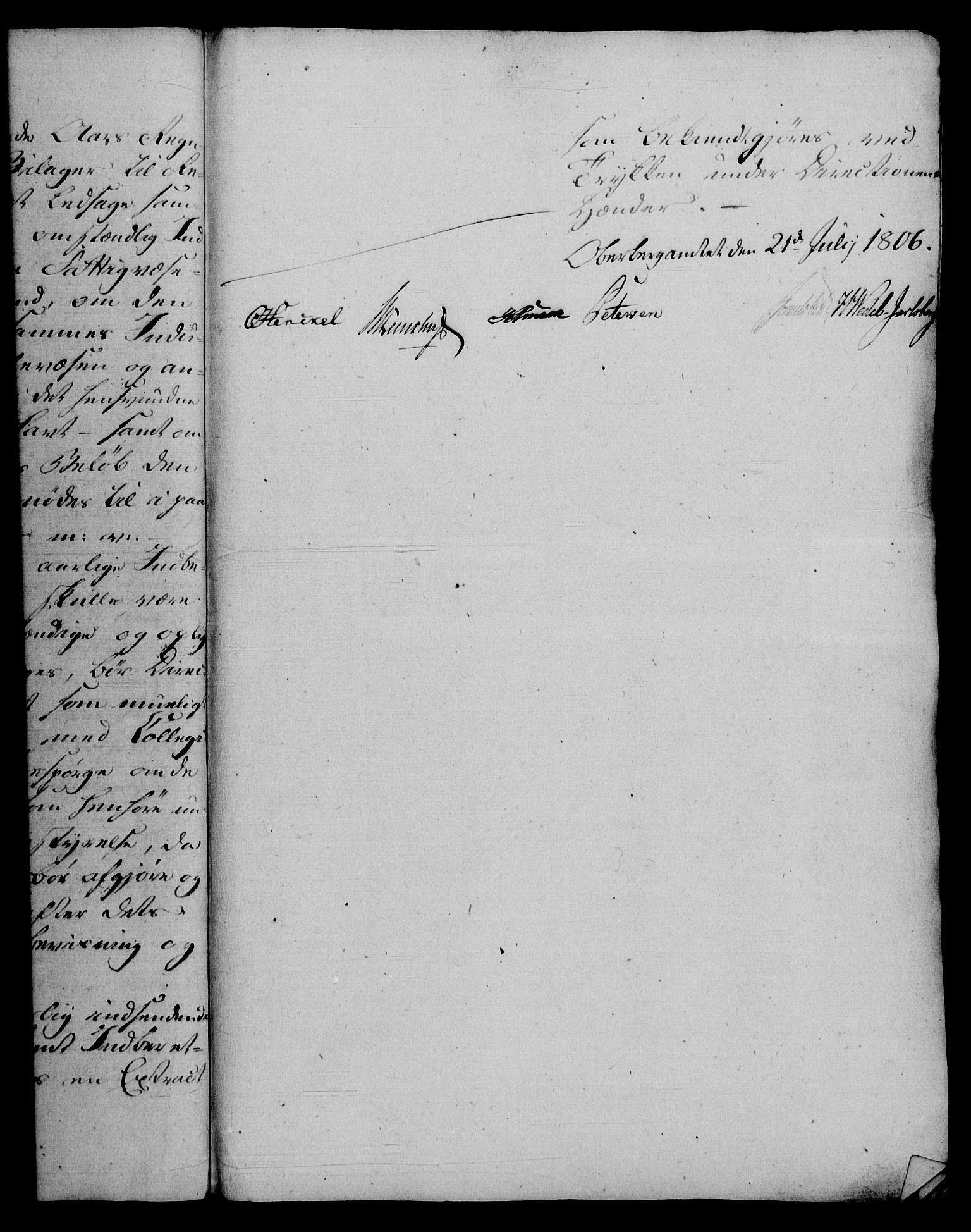 Rentekammeret, Renteskriverkontorene, AV/RA-EA-3115/M/Mf/Mfb/L0007: Relasjons- og resolusjonsprotokoll med register (merket RK 54.13), 1805-1806