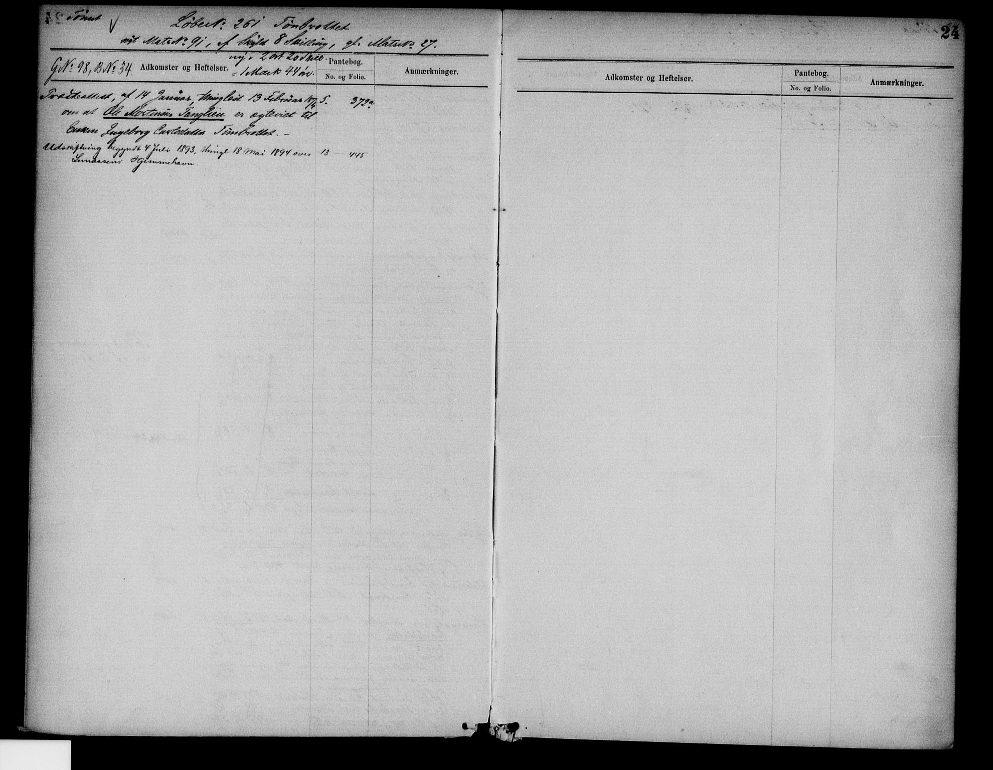 Nord-Østerdal tingrett, SAH/TING-020/H/Ha/Hae/L0023: Panteregister nr. 8, 1871-1896, s. 24