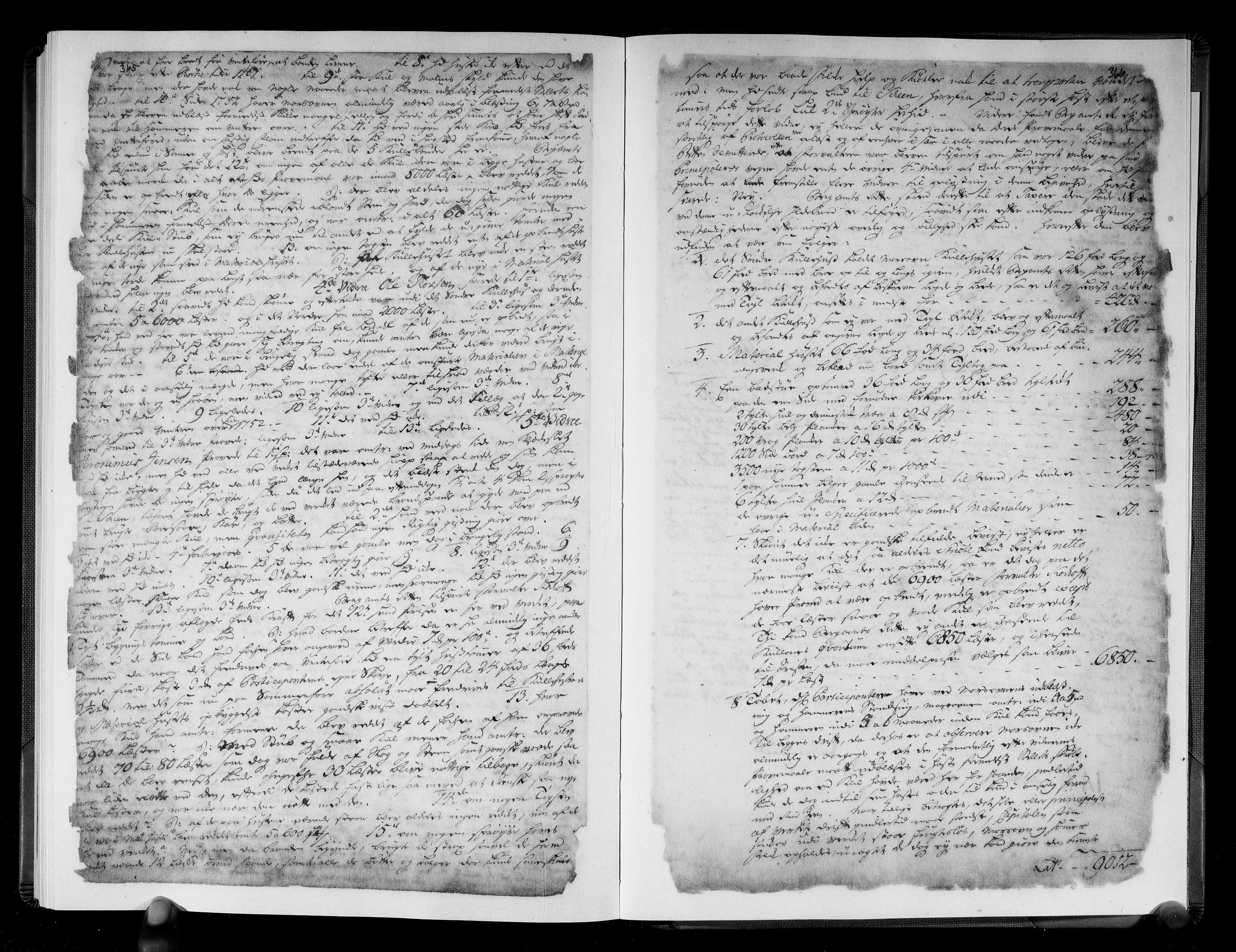 Sønnafjelske bergamt , AV/SAKO-EA-5262/G/Gc/L0001: Reiseprotokoll, 1739-1762, s. 365-366