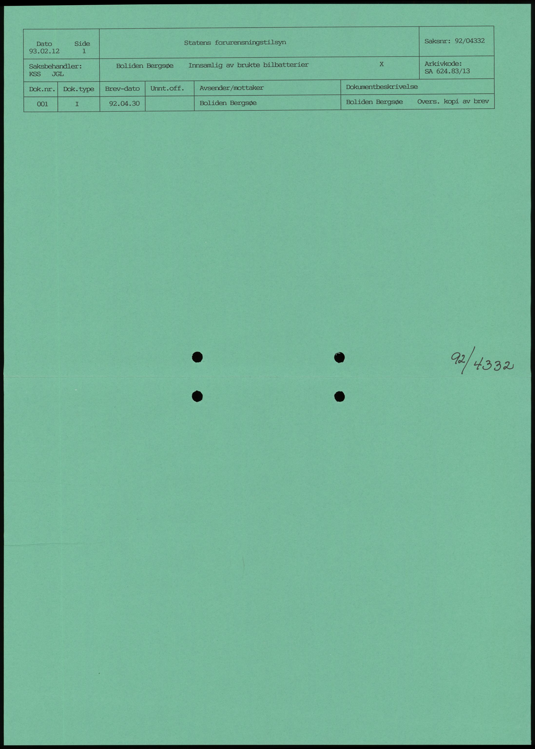 Statens forurensningstilsyn, hovedkontoret, RA/S-4136/1/D/Da/L1572: Kommunalt avløpsvann, slam og avfall, vannforsyning, analyse, akvakultur og produktkontroll, 1988-1993