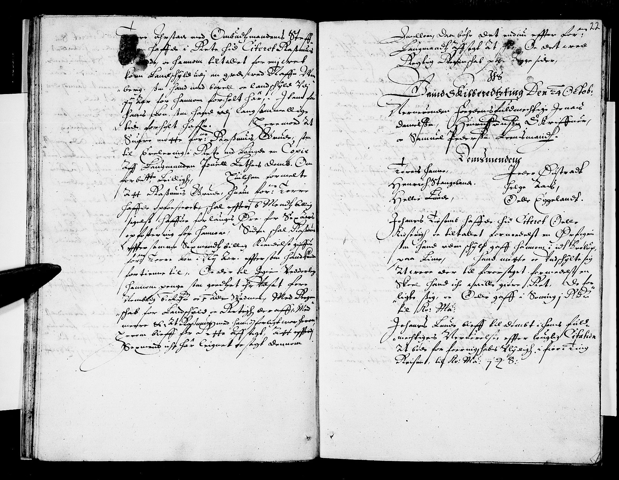 Jæren og Dalane sorenskriveri, AV/SAST-A-100306/3/30/30BA/L0012: TINGBOK, 1629-1631, s. 21b-22a