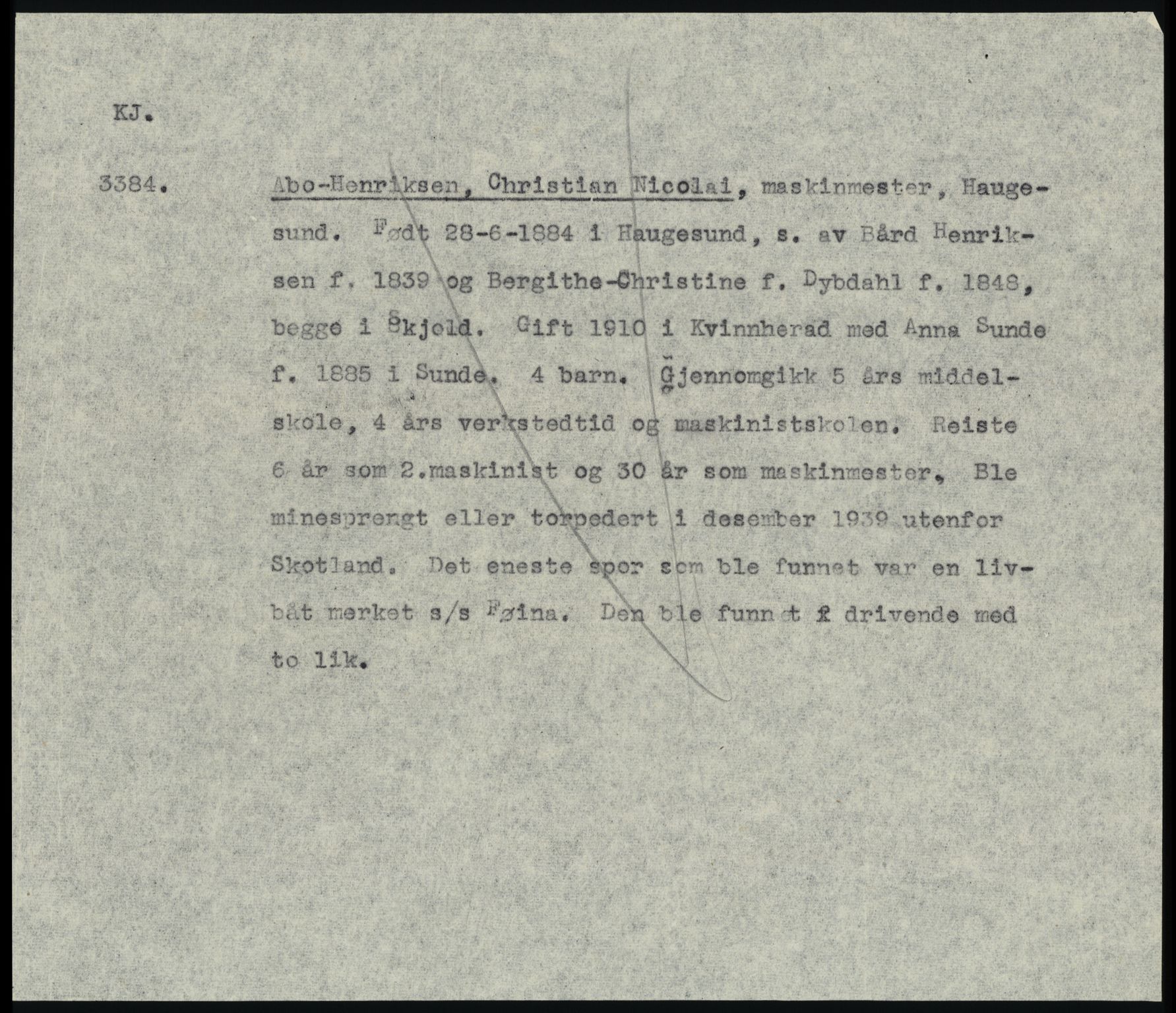 Sosialdepartementet, Våre Falne, AV/RA-S-1708/E/Ee/Eeb/L0025: Abelsen (1) - Amundsen, H. (65), 1945-1951, s. 47