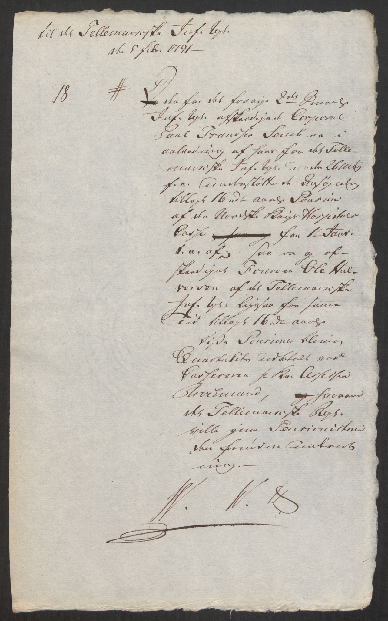 Forsvaret, Den norske kvesthuskasse/krigshospitalkasse, AV/RA-RAFA-1887/F/Fa/L0008: Konsepter, 1790-1793, s. 374
