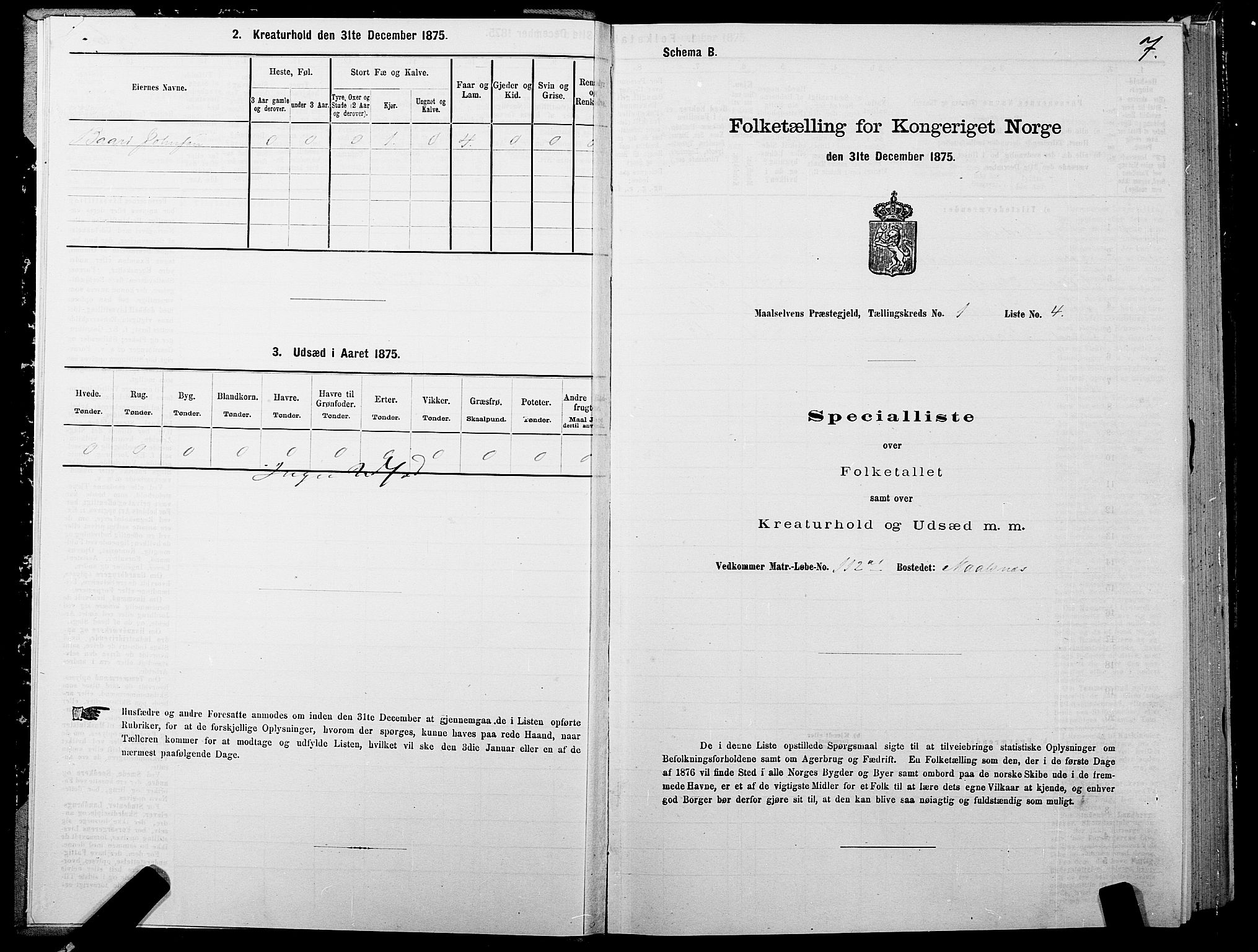 SATØ, Folketelling 1875 for 1924P Målselv prestegjeld, 1875, s. 1007