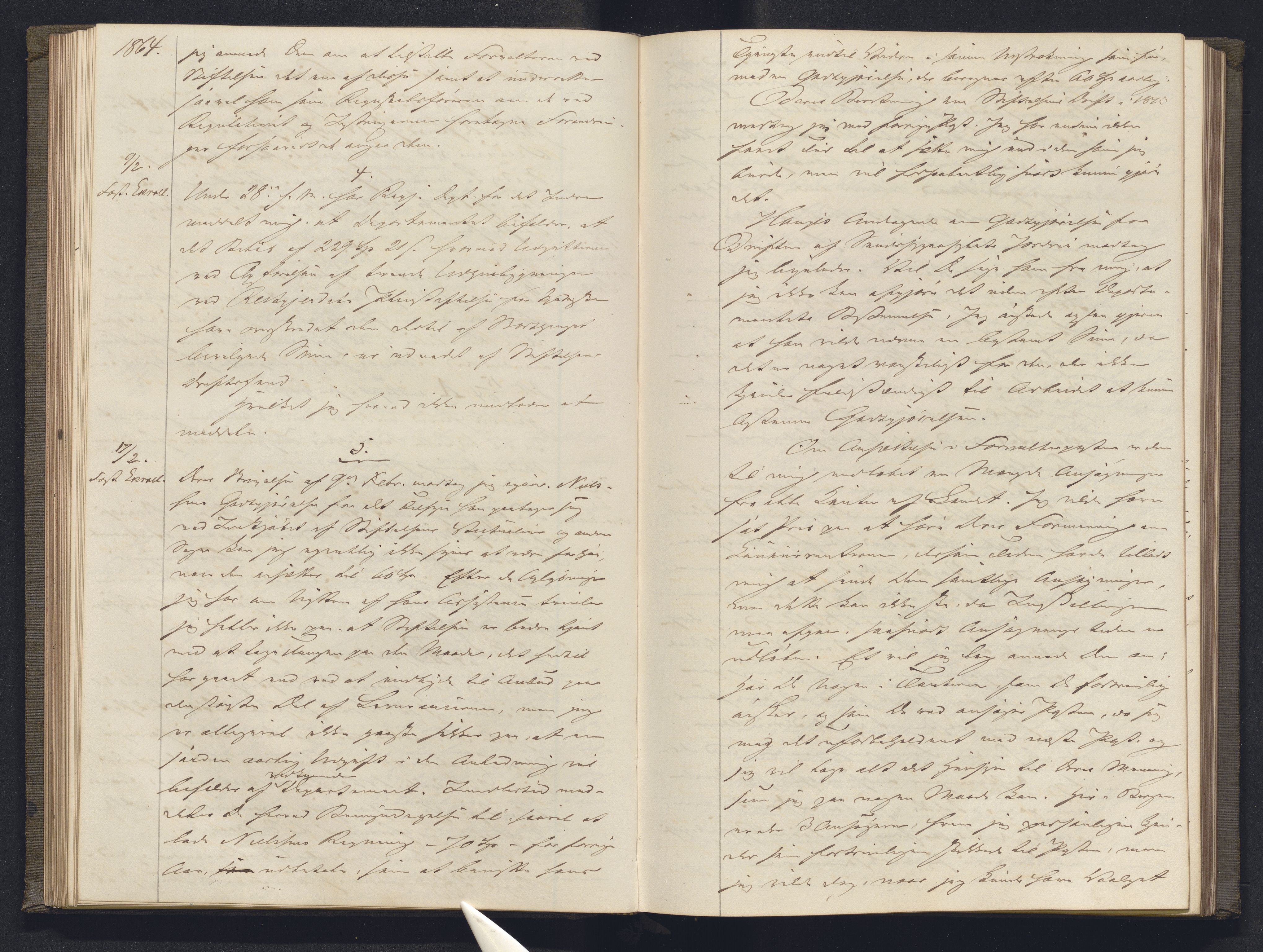 Lepraarkiver - Overlegen for den spedalske sykdom, AV/SAB-A-61001/B.b/L0003: Kopibok, 1862-1865