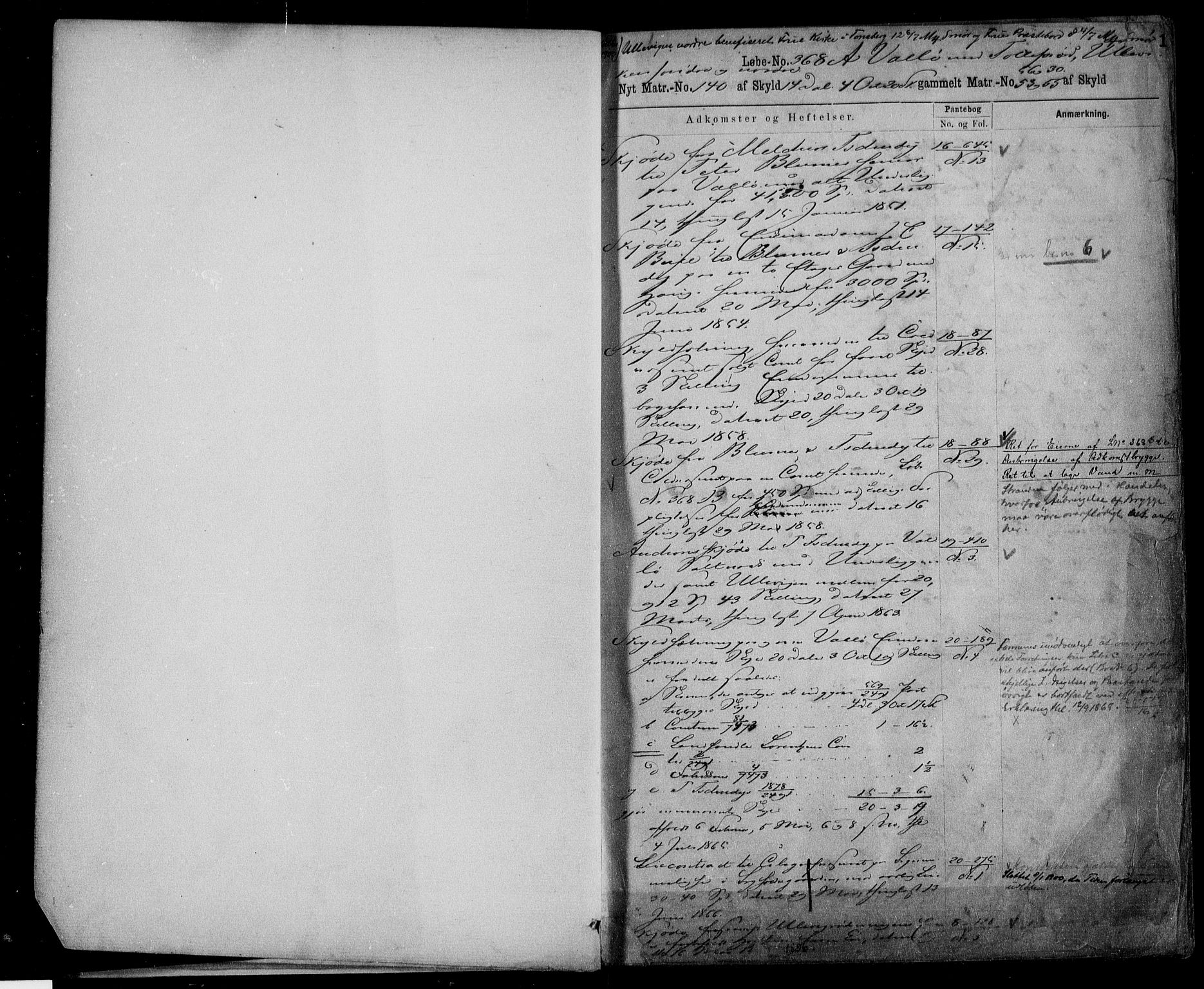 Søndre Jarlsberg sorenskriveri, AV/SAKO-A-129/G/Gb/Gbc/L0021: Panteregister nr. III 21, 1850, s. 1