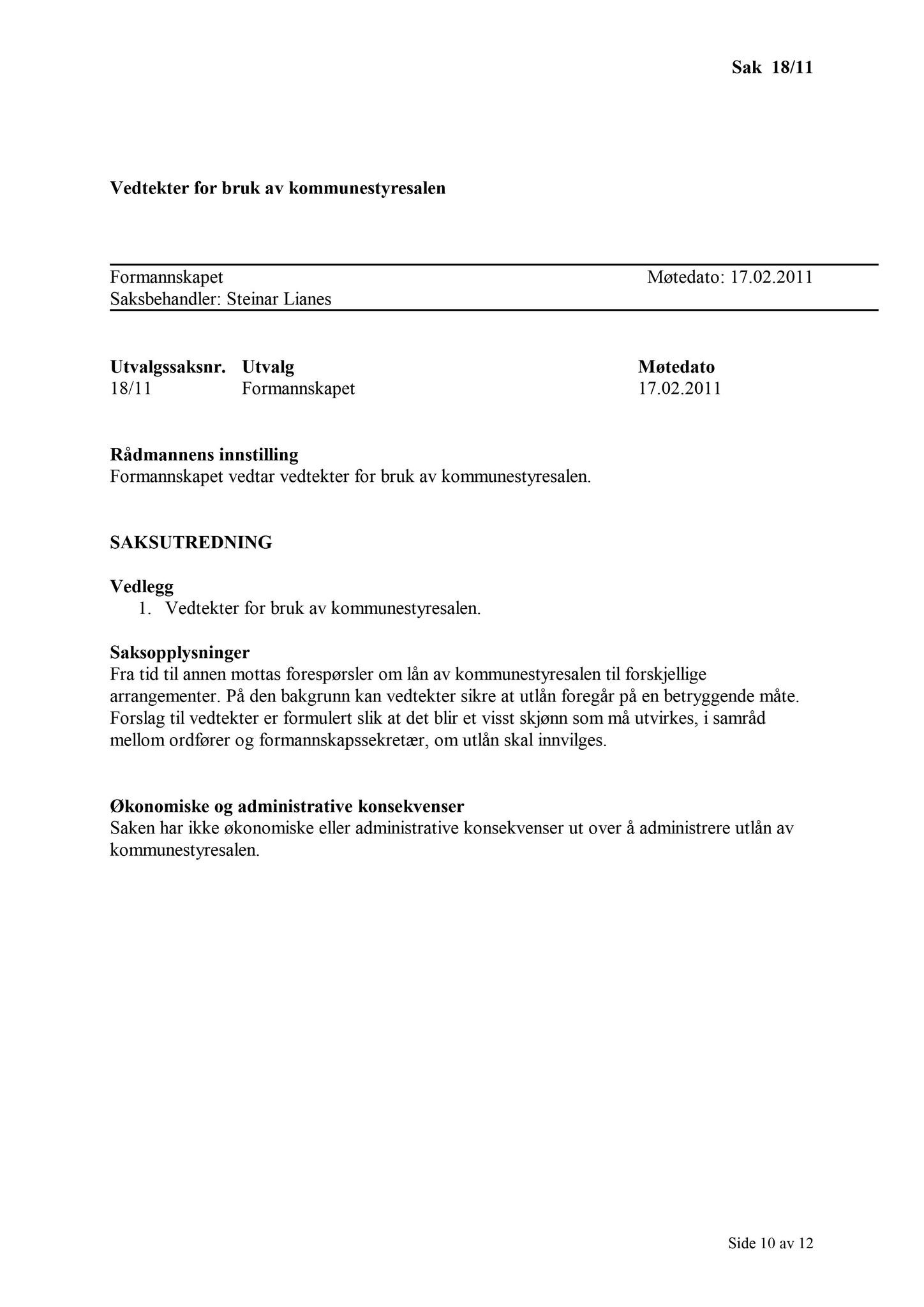 Klæbu Kommune, TRKO/KK/02-FS/L004: Formannsskapet - Møtedokumenter, 2011, s. 223