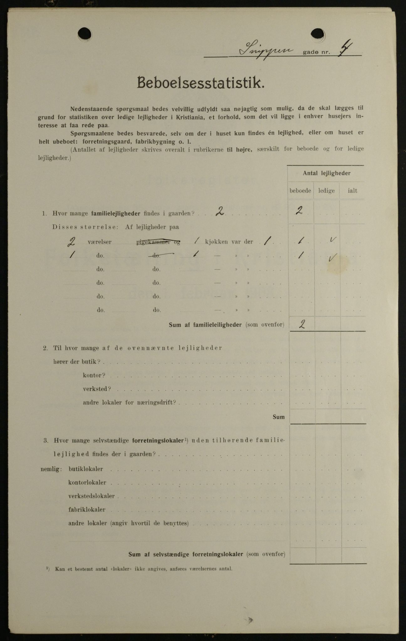 OBA, Kommunal folketelling 1.2.1908 for Kristiania kjøpstad, 1908, s. 88191