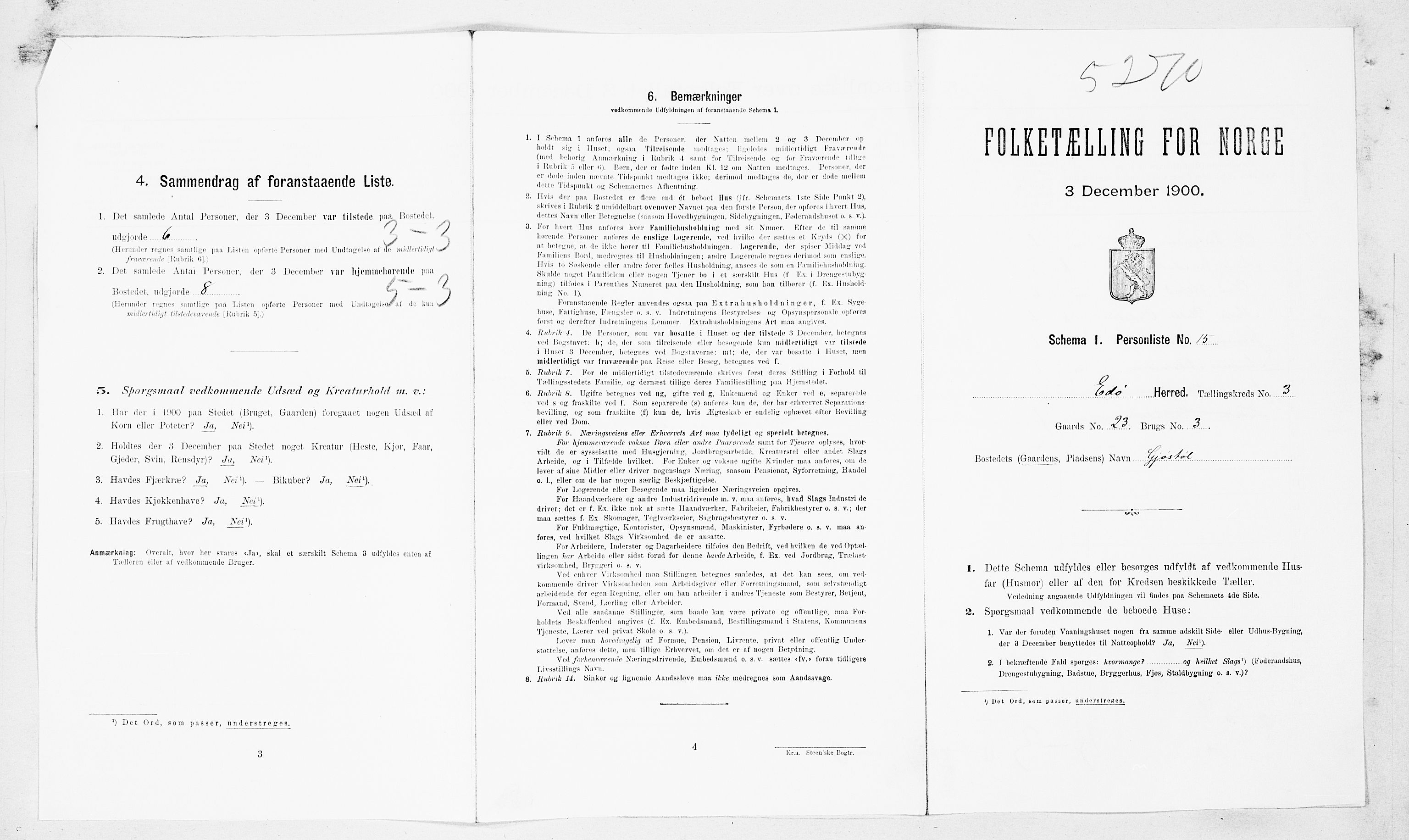 SAT, Folketelling 1900 for 1573 Edøy herred, 1900, s. 228