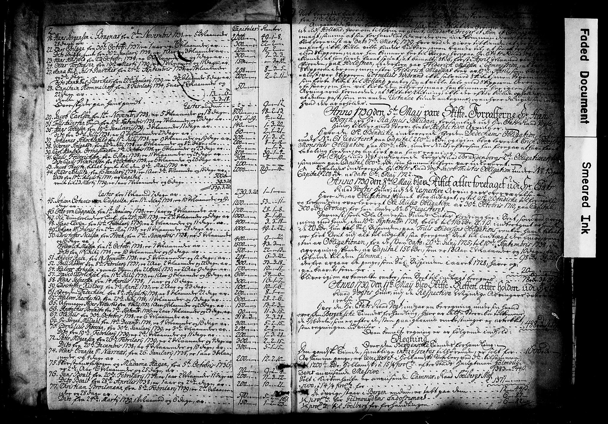 Bragernes prosti, AV/SAKO-A-430/O/Ob/L0002: Skifteprotokoll, 1739-1776, s. 2-3