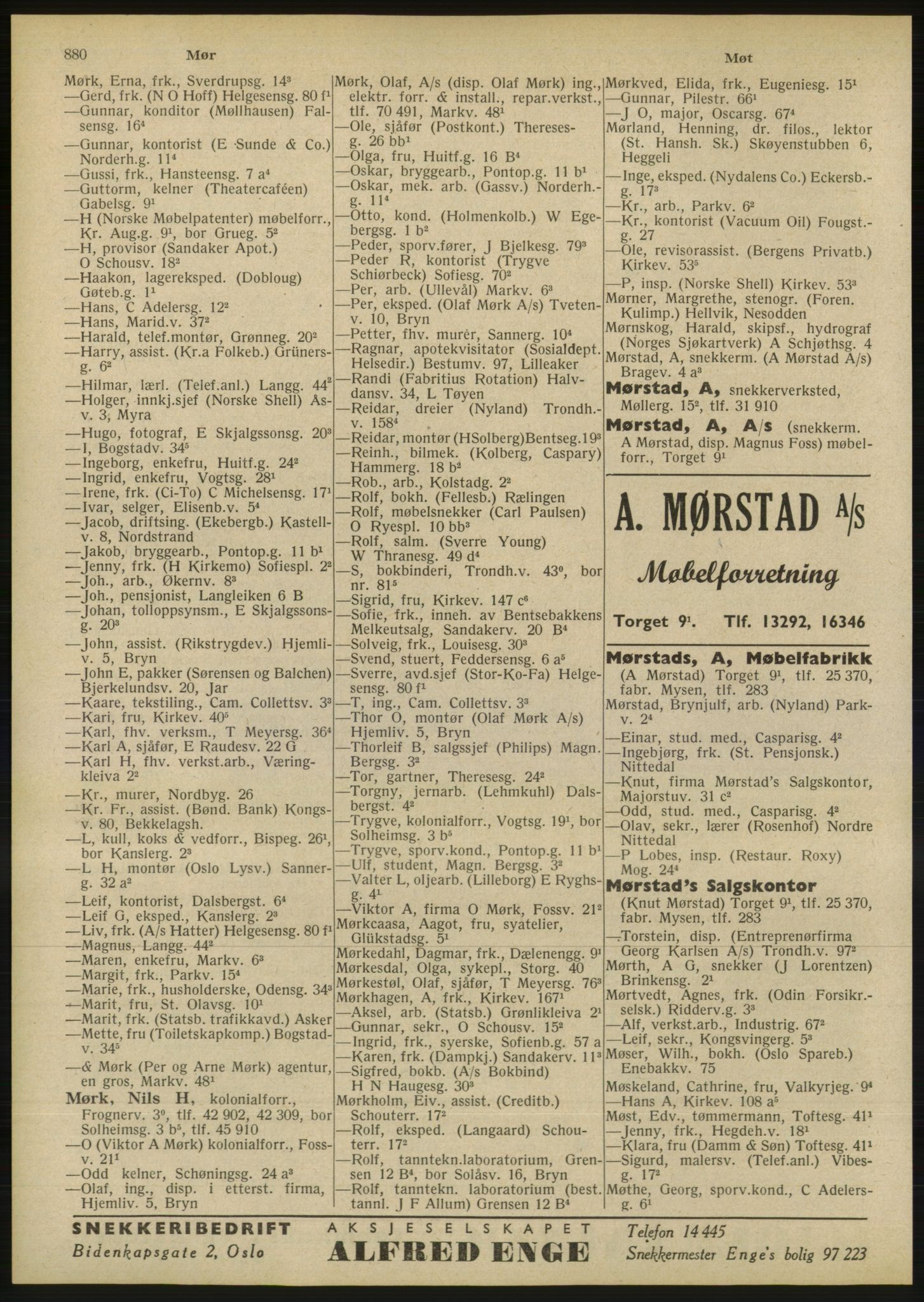 Kristiania/Oslo adressebok, PUBL/-, 1946, s. 880