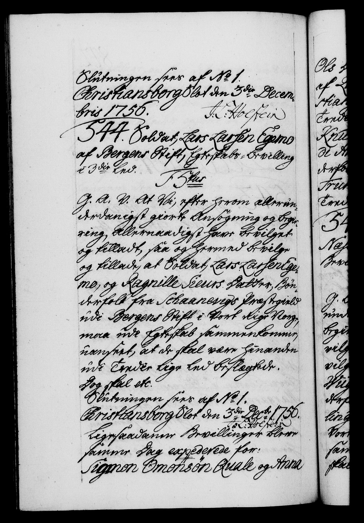 Danske Kanselli 1572-1799, RA/EA-3023/F/Fc/Fca/Fcaa/L0039: Norske registre, 1755-1756, s. 842b