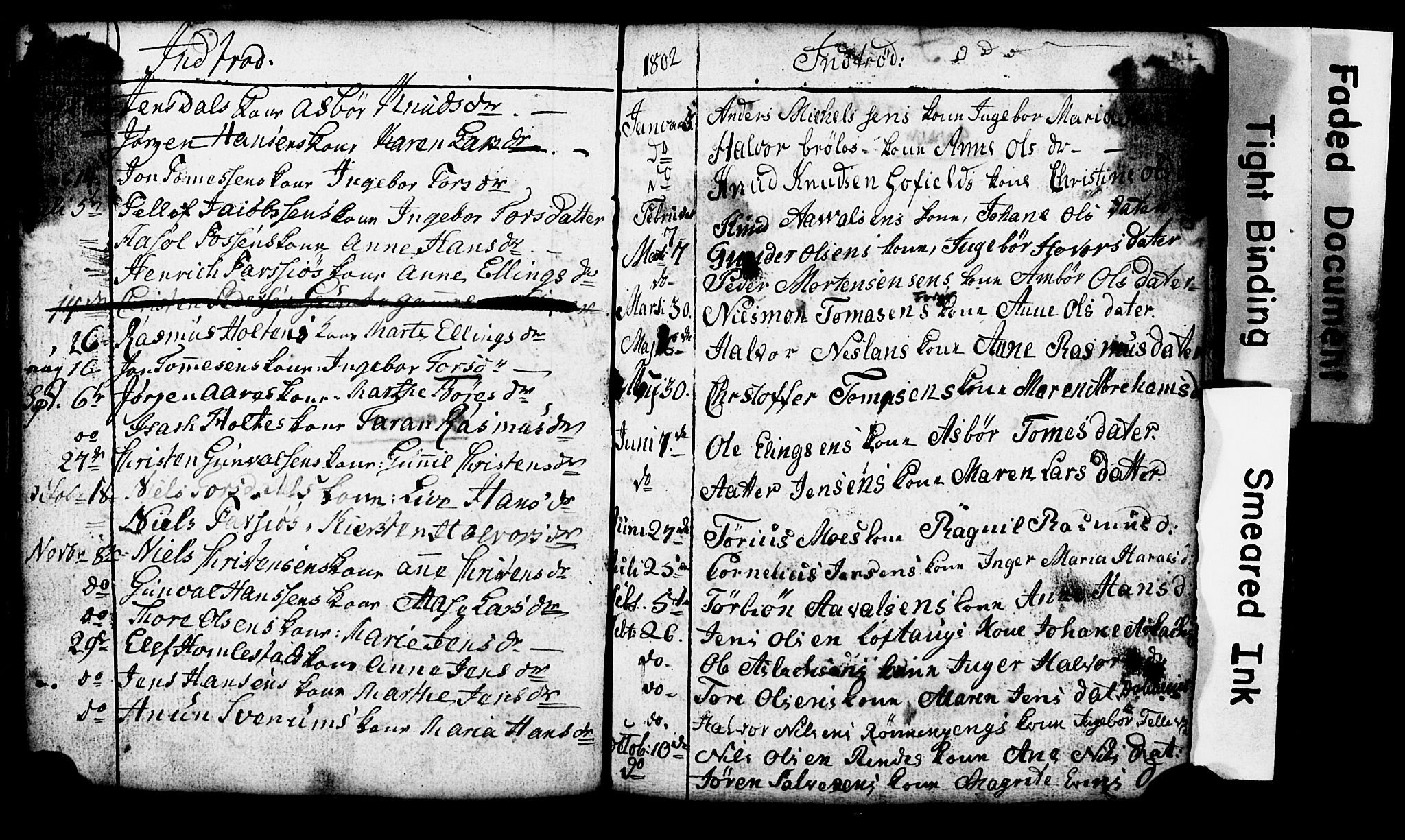 Sannidal kirkebøker, AV/SAKO-A-296/G/Ga/L0001: Klokkerbok nr. 1, 1782-1816