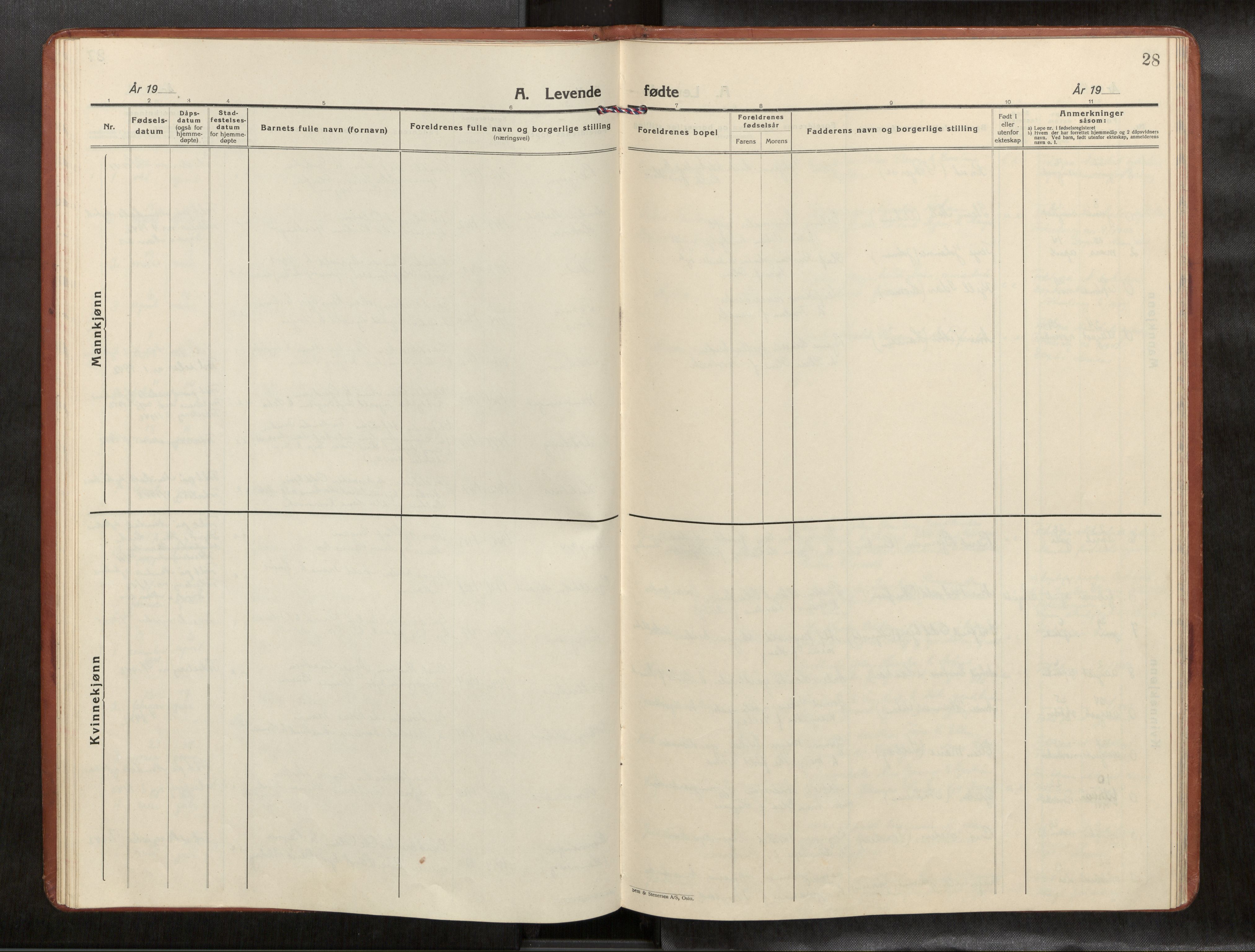 Ministerialprotokoller, klokkerbøker og fødselsregistre - Nord-Trøndelag, AV/SAT-A-1458/769/L0586a: Klokkerbok nr. 769C02, 1926-1951, s. 28