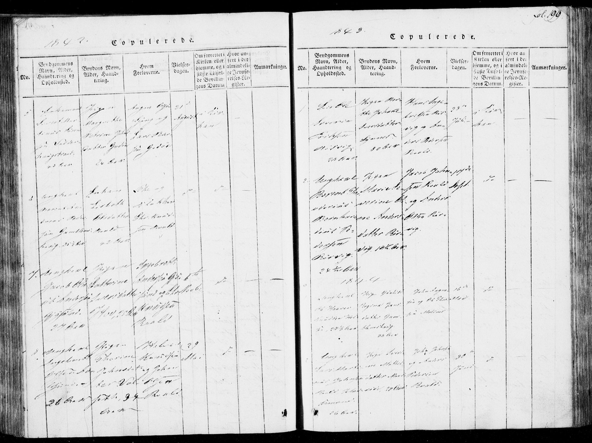 Ministerialprotokoller, klokkerbøker og fødselsregistre - Møre og Romsdal, SAT/A-1454/537/L0517: Ministerialbok nr. 537A01, 1818-1862, s. 199