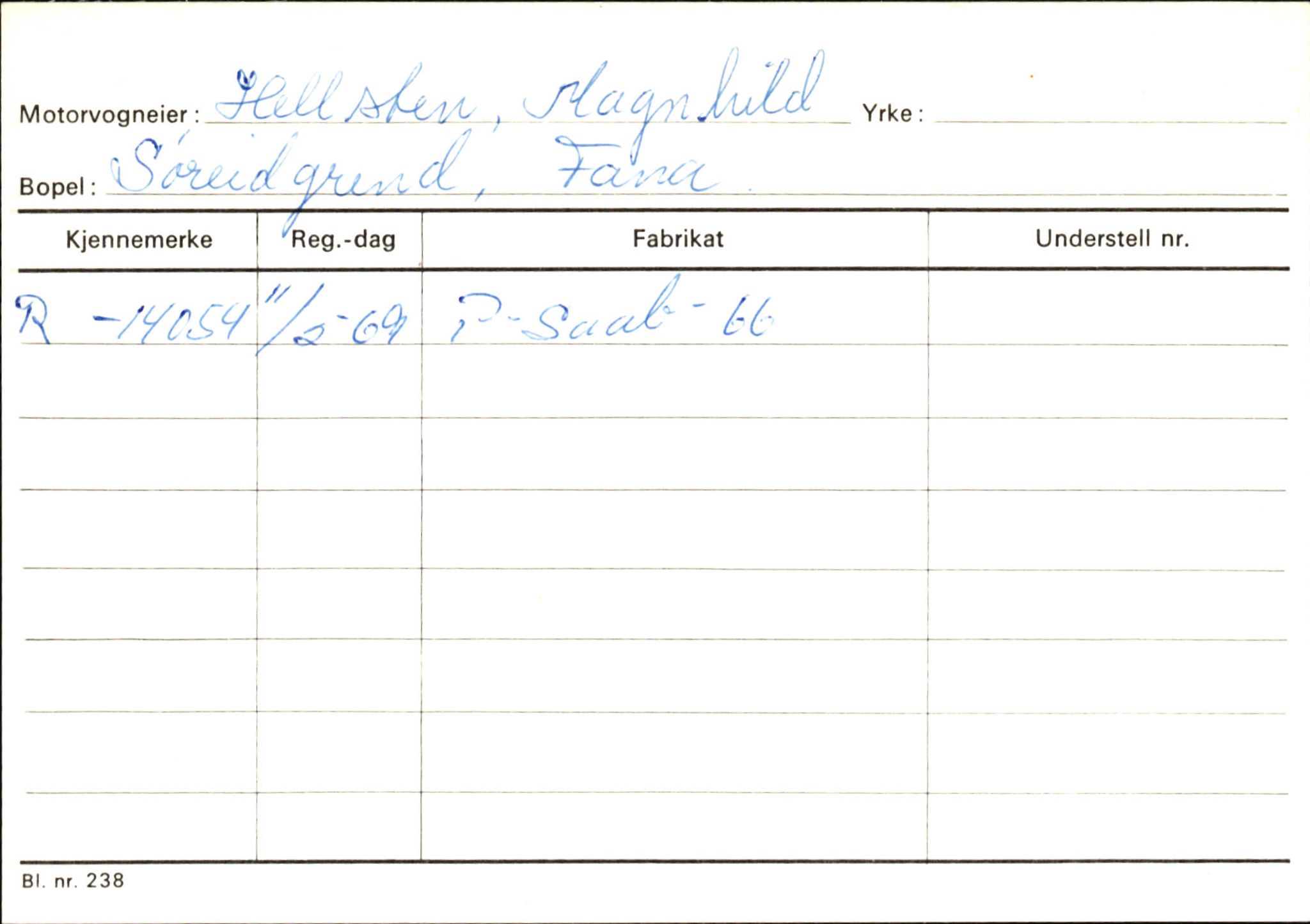 Statens vegvesen, Hordaland vegkontor, AV/SAB-A-5201/2/Ha/L0022: R-eierkort H, 1920-1971, s. 6