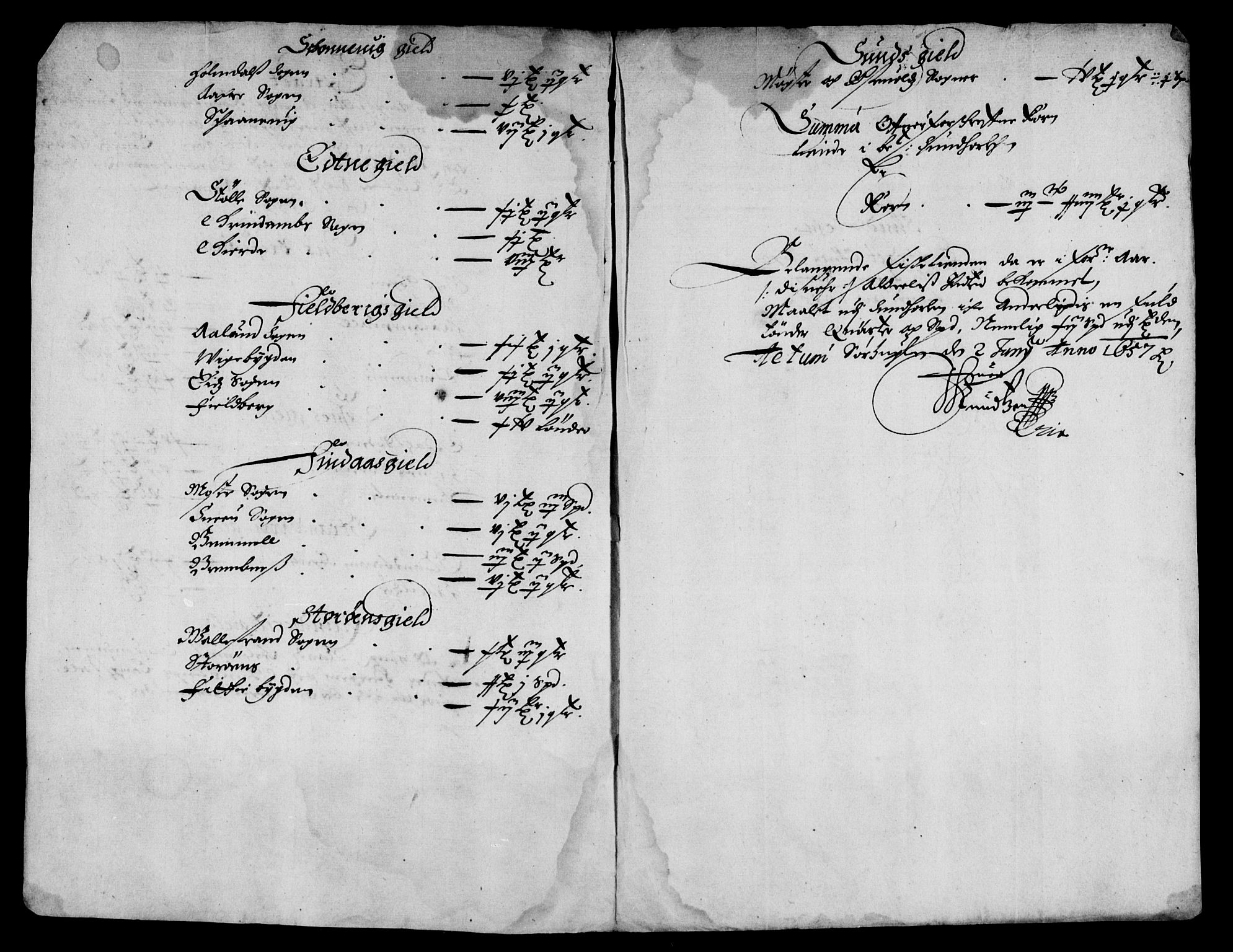 Rentekammeret inntil 1814, Reviderte regnskaper, Lensregnskaper, AV/RA-EA-5023/R/Rb/Rbt/L0136: Bergenhus len, 1654-1658